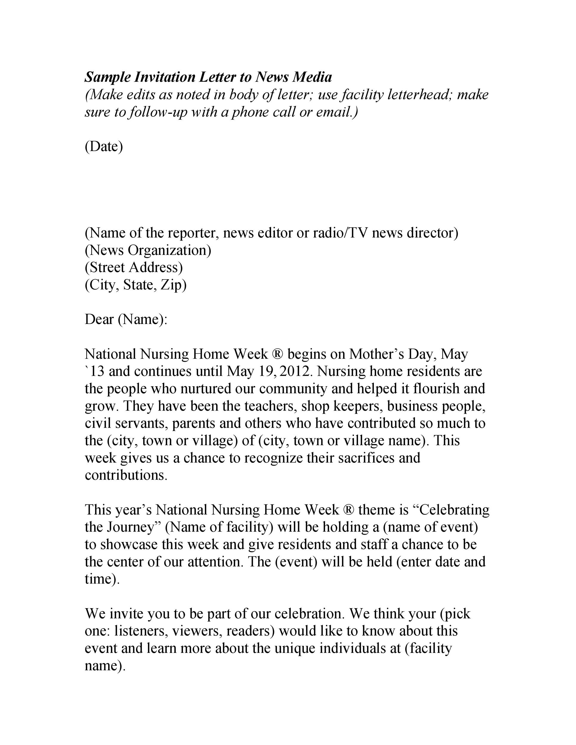 Invitation Letter For Tourist Visa Family Ireland / Sample Invitation