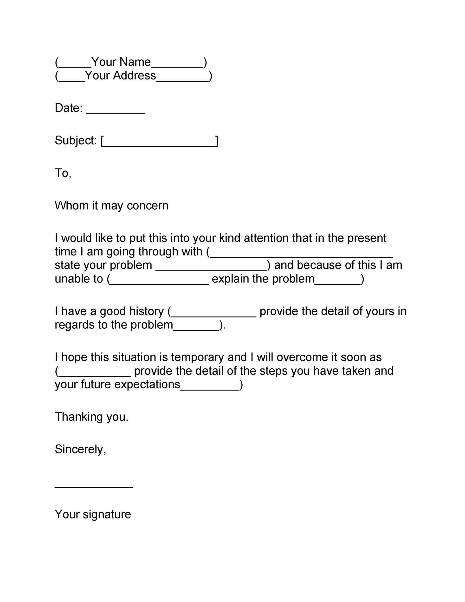 Sample Explanation Letter For Allegations / Fillable free sample letter