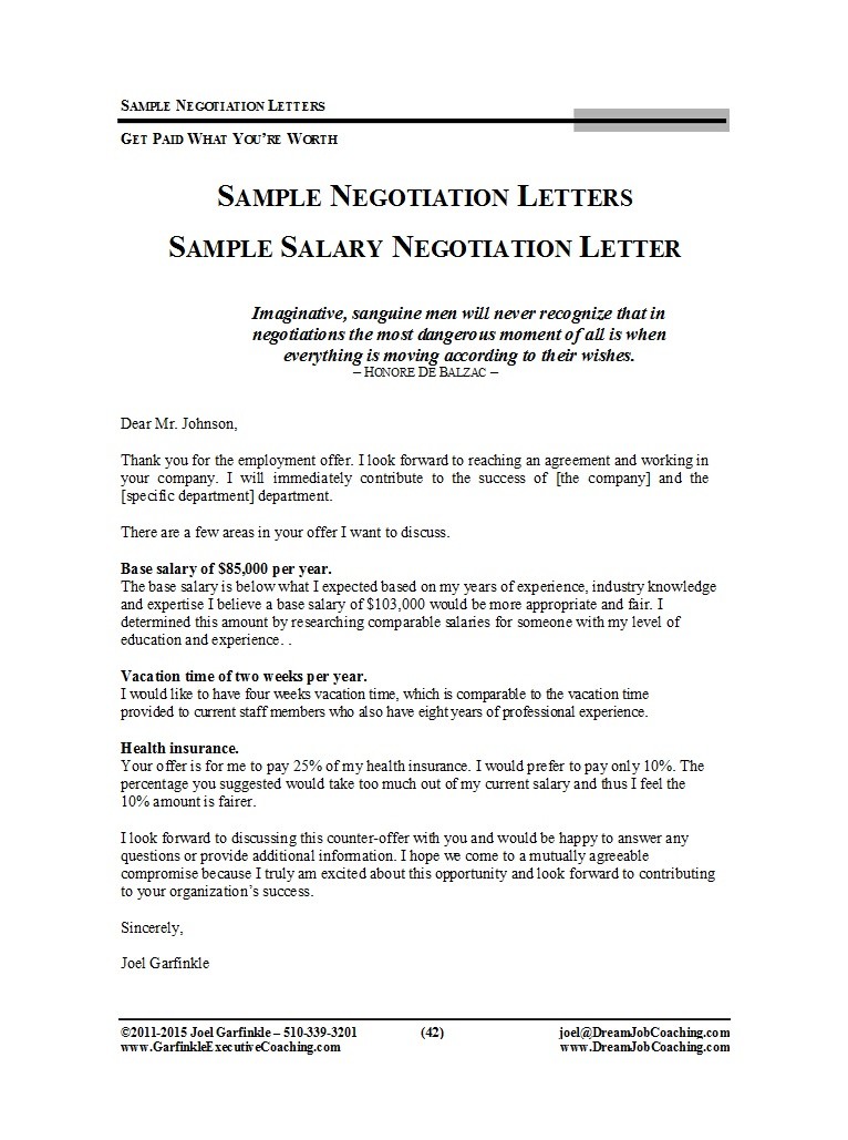 49 Best Salary Negotiation Letters Emails And Tips Templatelab 1684