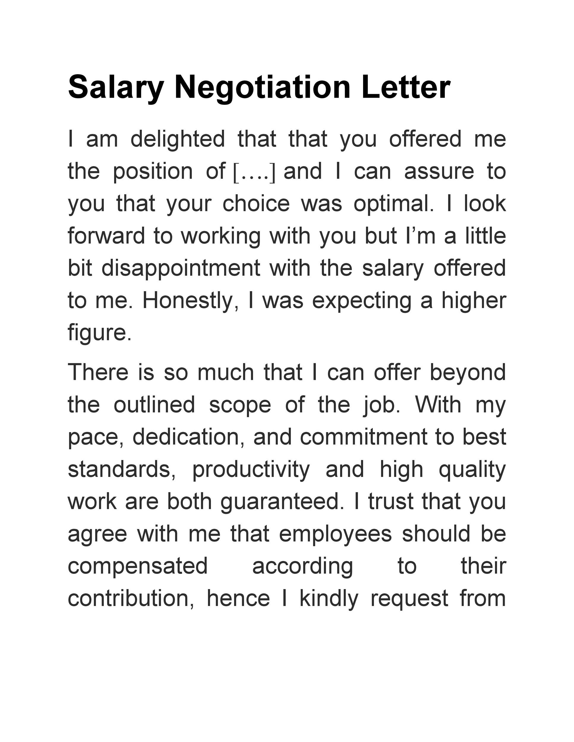 Free salary negotiation letter 21