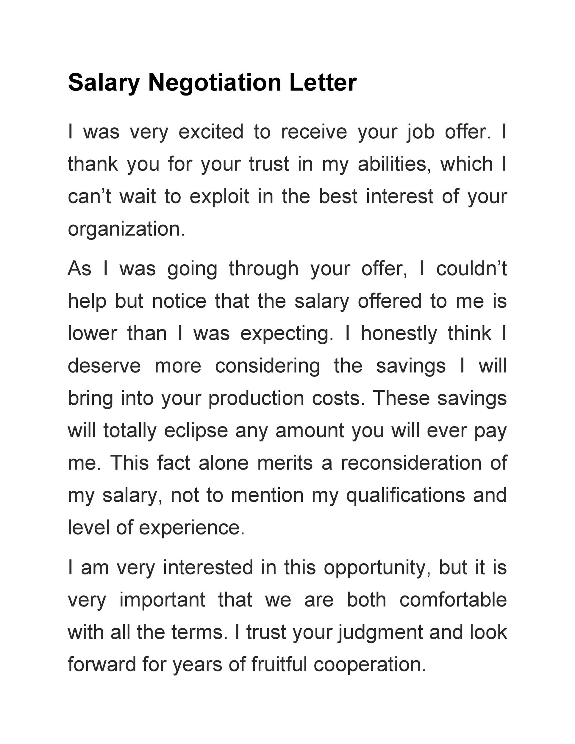 Free salary negotiation letter 22