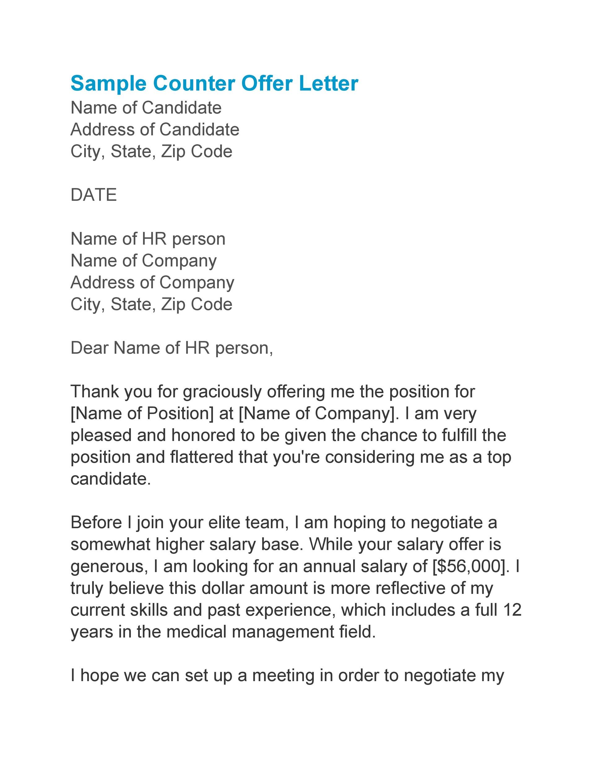 Free salary negotiation letter 33