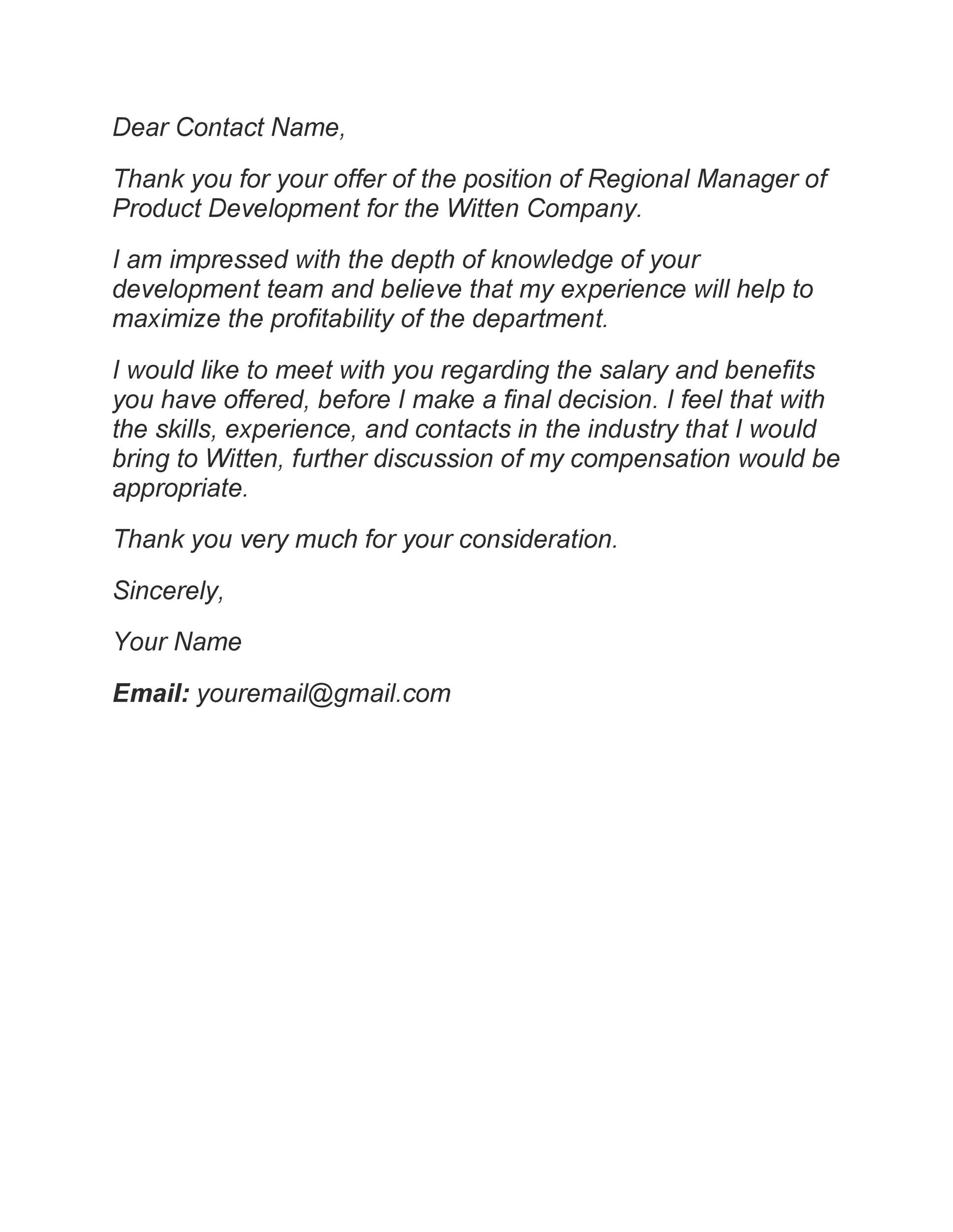 Free salary negotiation letter 45