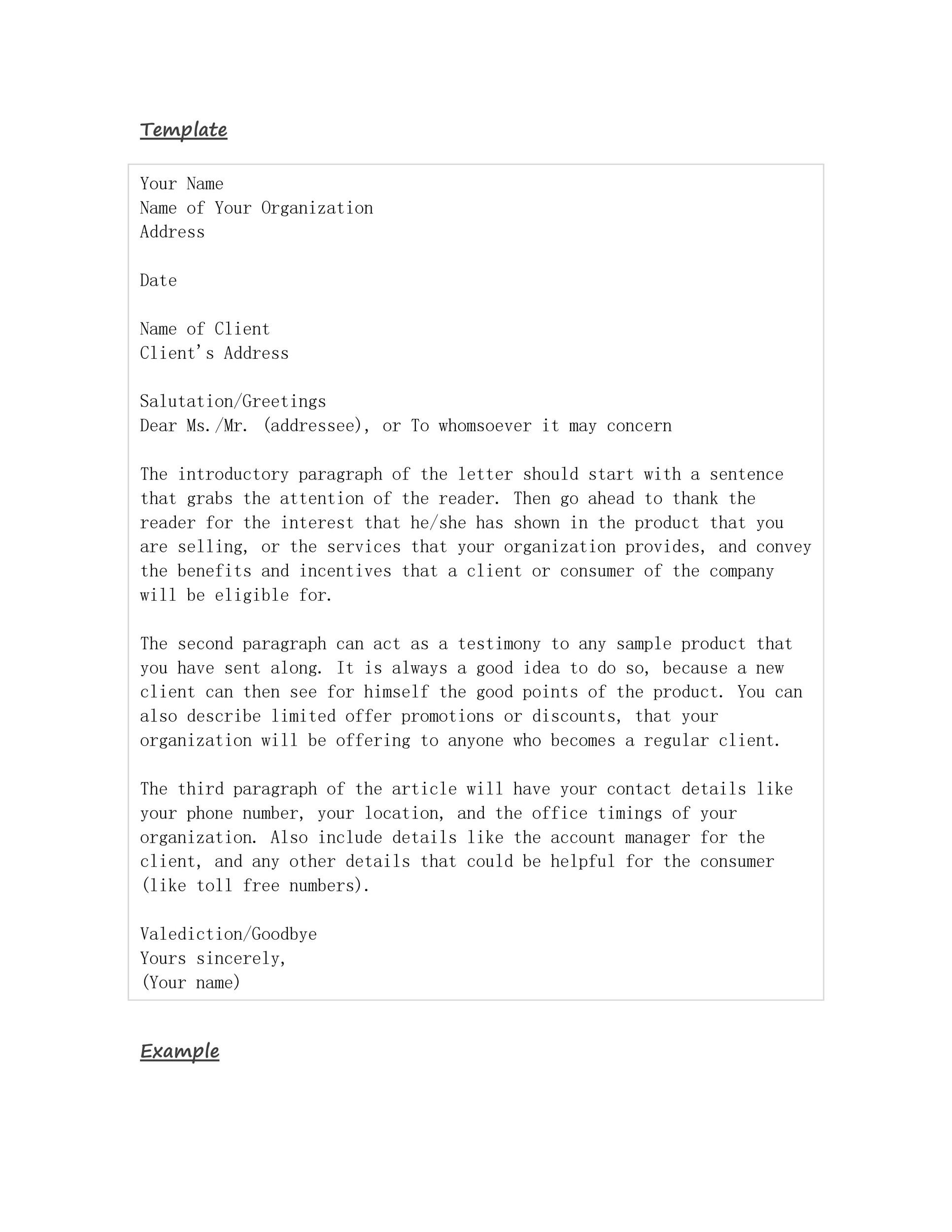 50 Effective Sales Letter Templates (w/ Examples) ᐅ TemplateLab