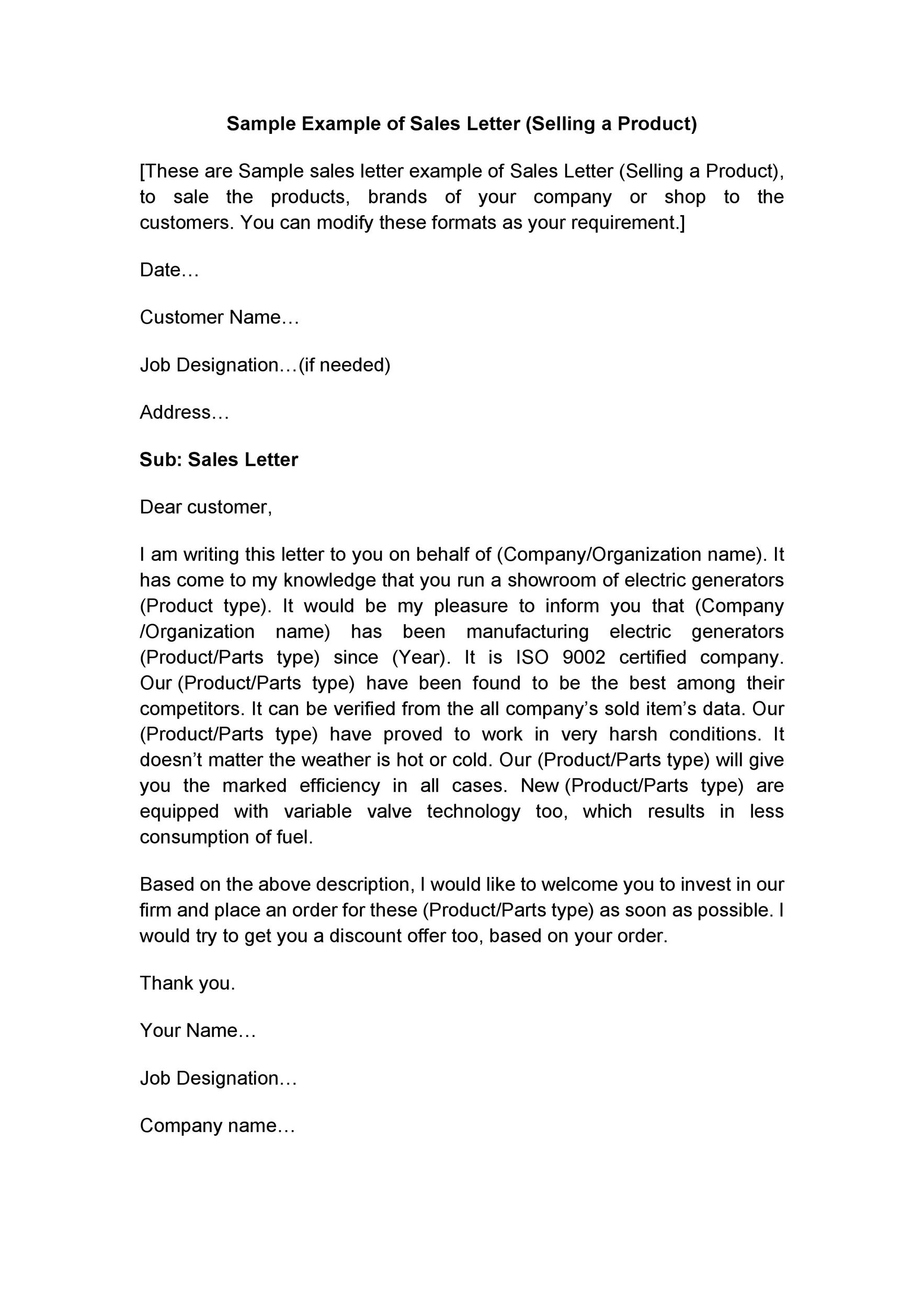 Sample Letter For Selling A Car from templatelab.com