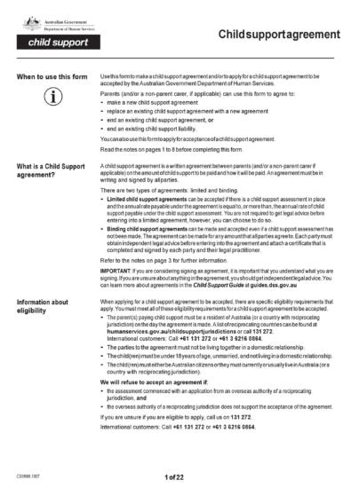 32 Free Child Support Agreement Templates (PDF & MS Word)