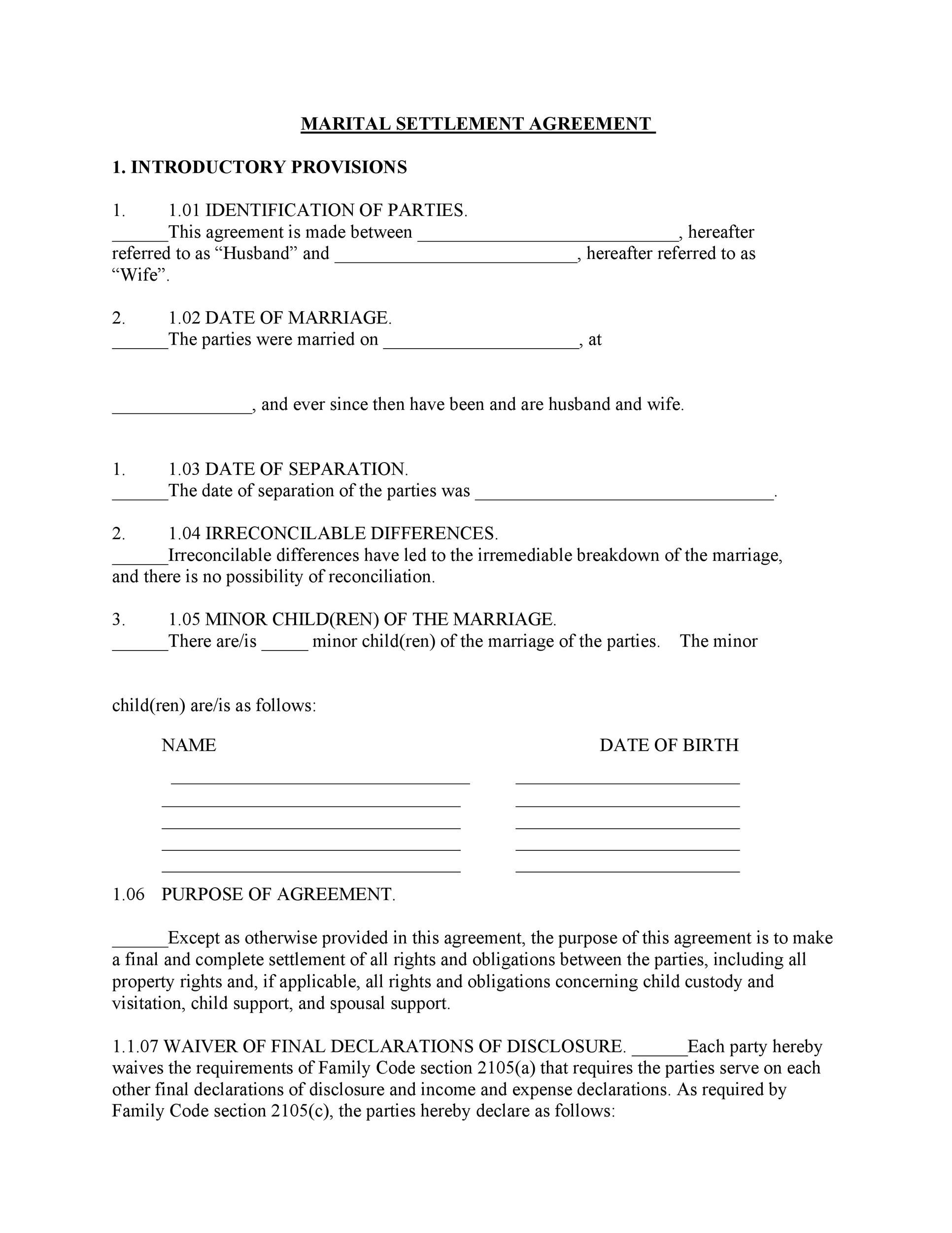32 Free Child Support Agreement Templates PDF MS Word 