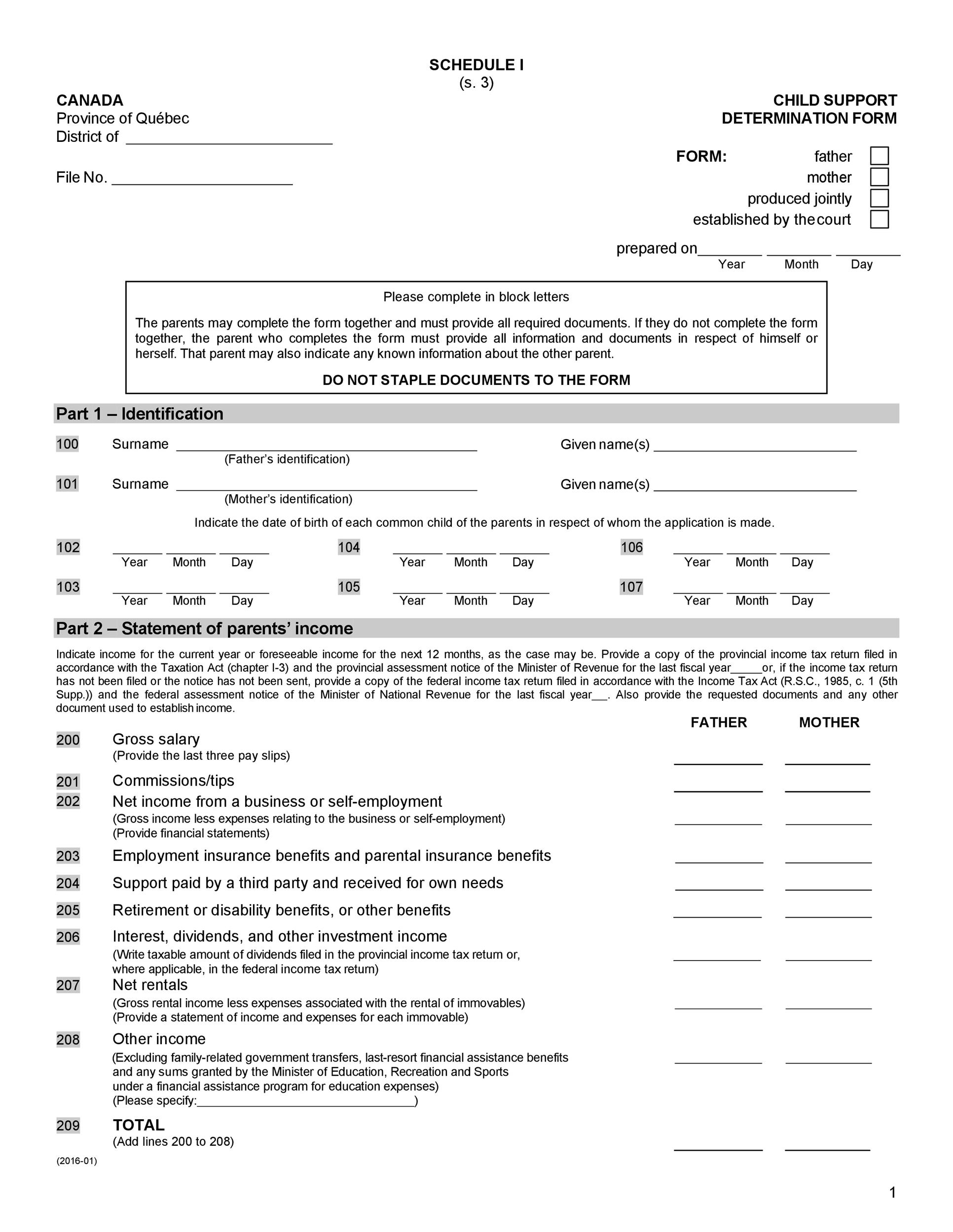Free child support agreement 14