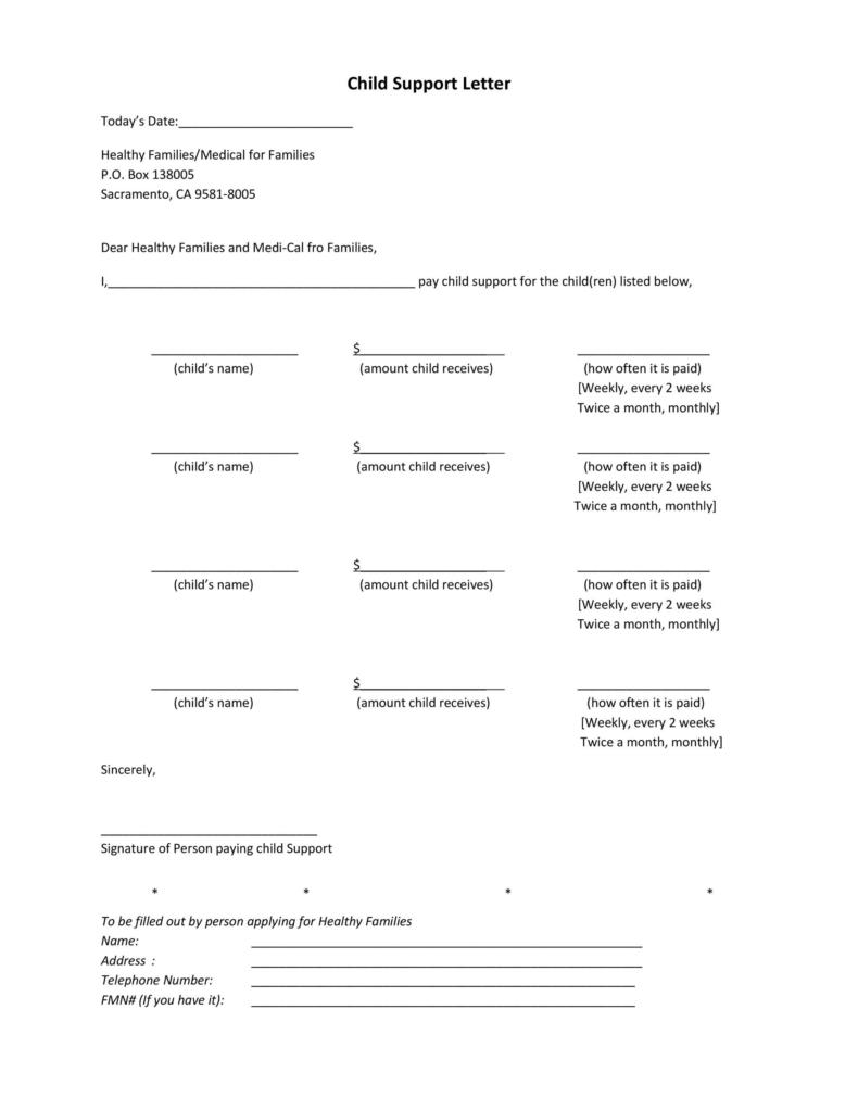 32 Free Child Support Agreement Templates (PDF & MS Word)
