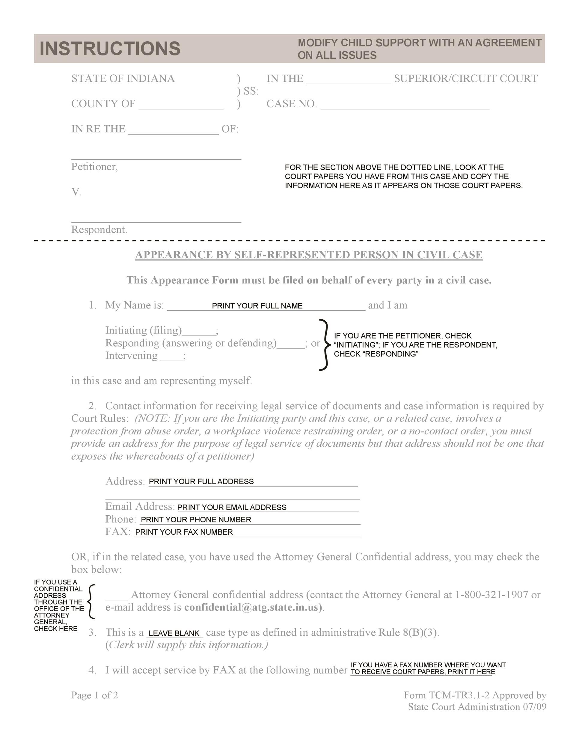 Free child support agreement 32