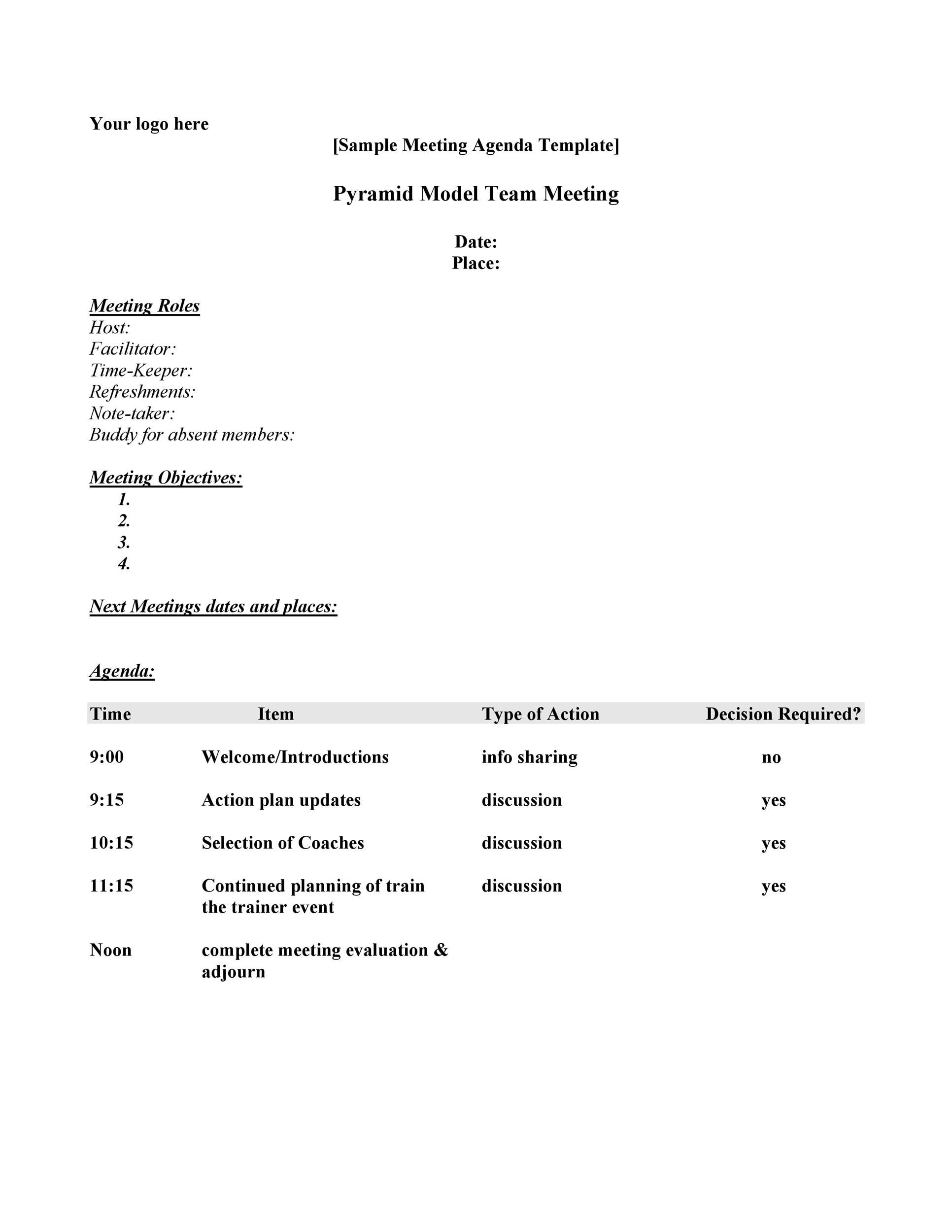 Corporate Minutes Template Word