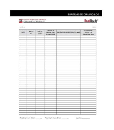 50 Printable Driver's Daily Log Books [Templates & Examples]