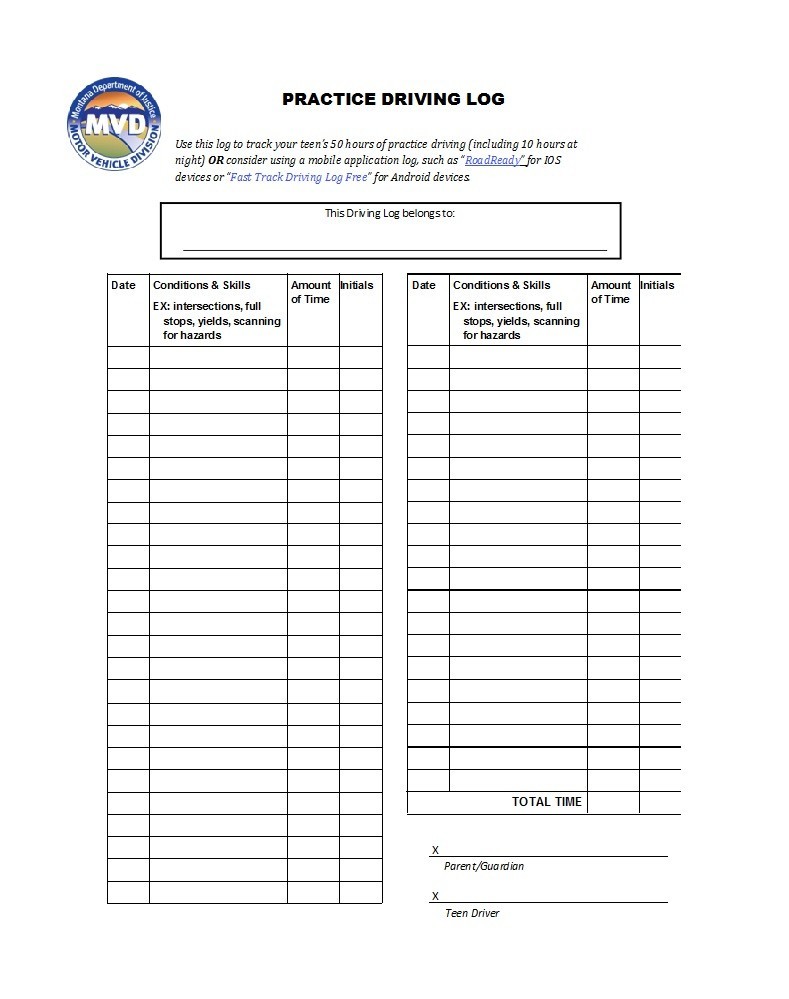 50 Printable Driver's Daily Log Books [Templates & Examples]