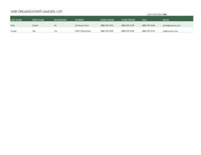 37 Free Email List Templates (PDF, MS Word & Excel) ᐅ TemplateLab