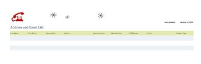 37 Free Email List Templates (PDF, MS Word & Excel) ᐅ TemplateLab image.