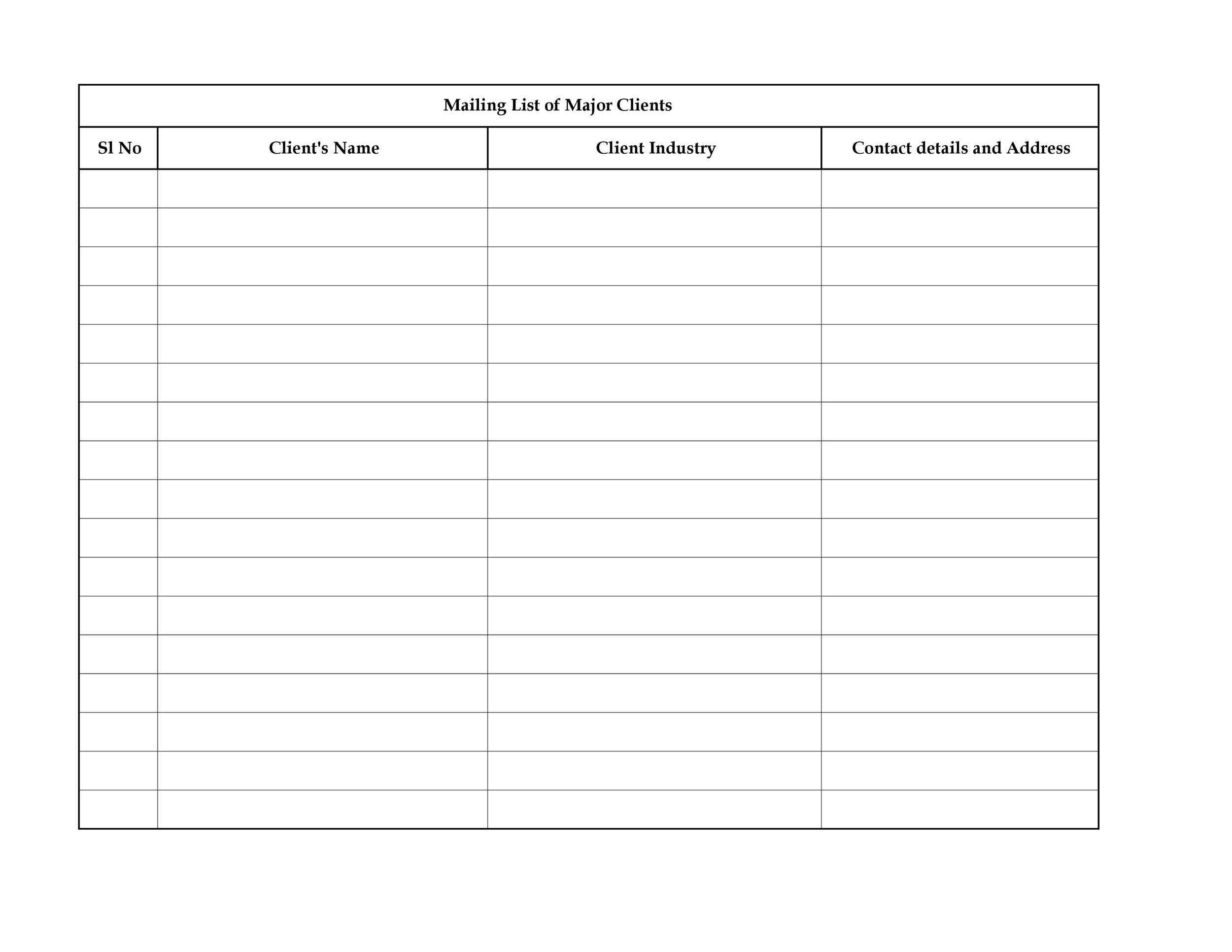 Christmas List Template Excel from templatelab.com