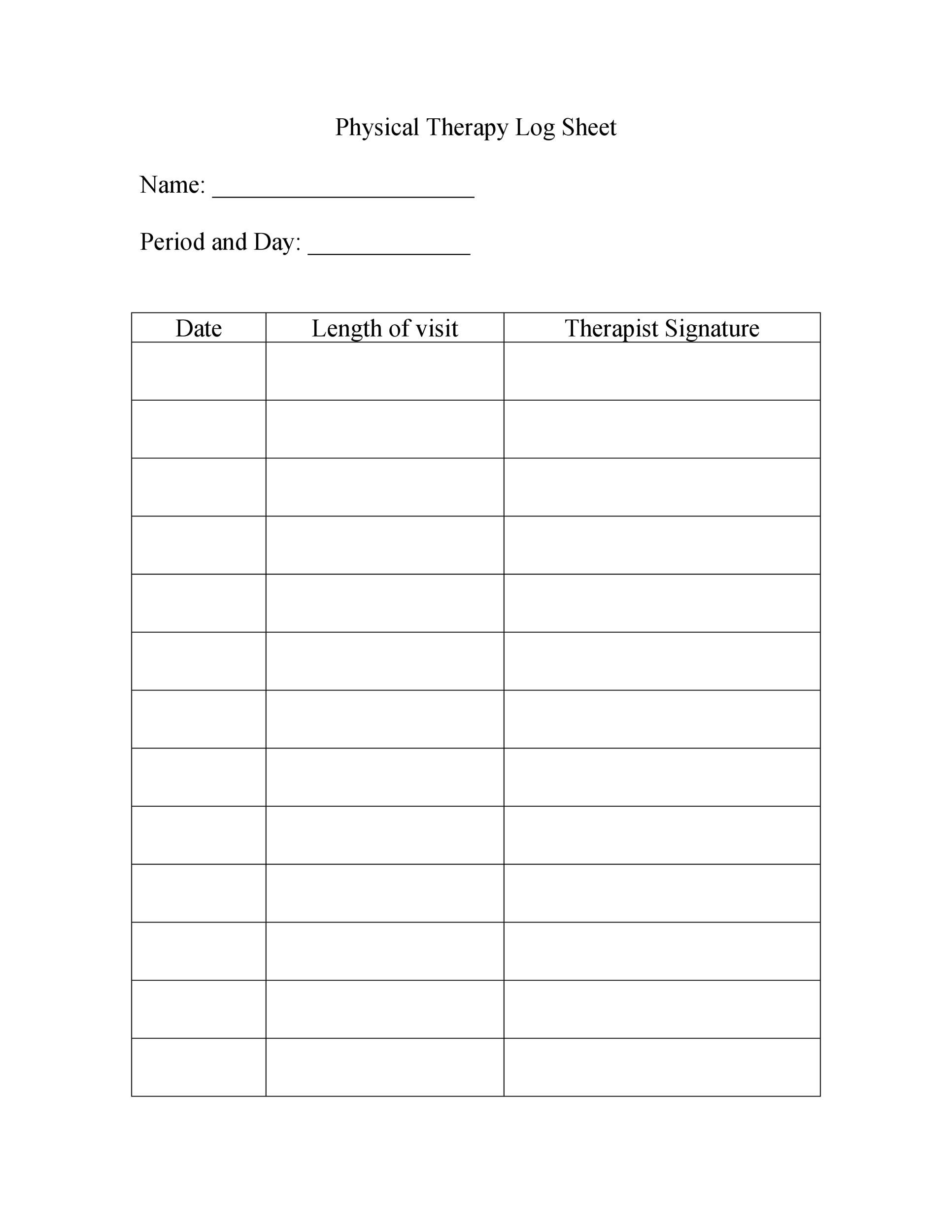 50 Printable Log Sheet Templates Direct Download ᐅ Templatelab