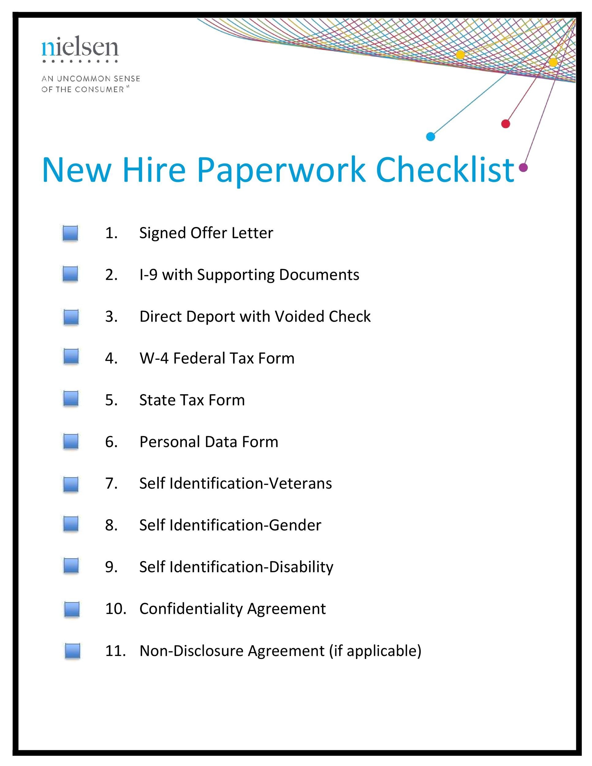 50 Useful New Hire Checklist Templates Forms ᐅ TemplateLab