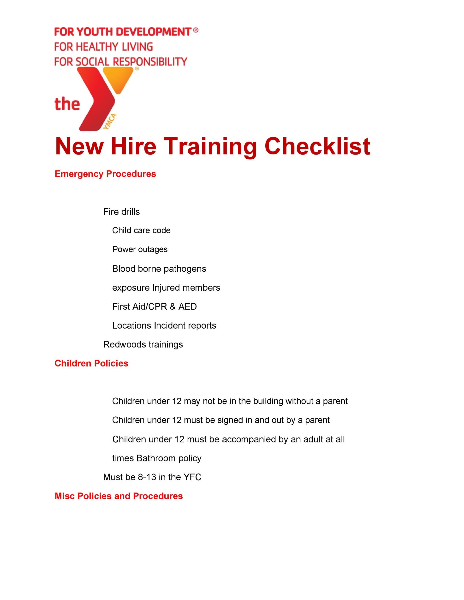 Free new hire checklist 29