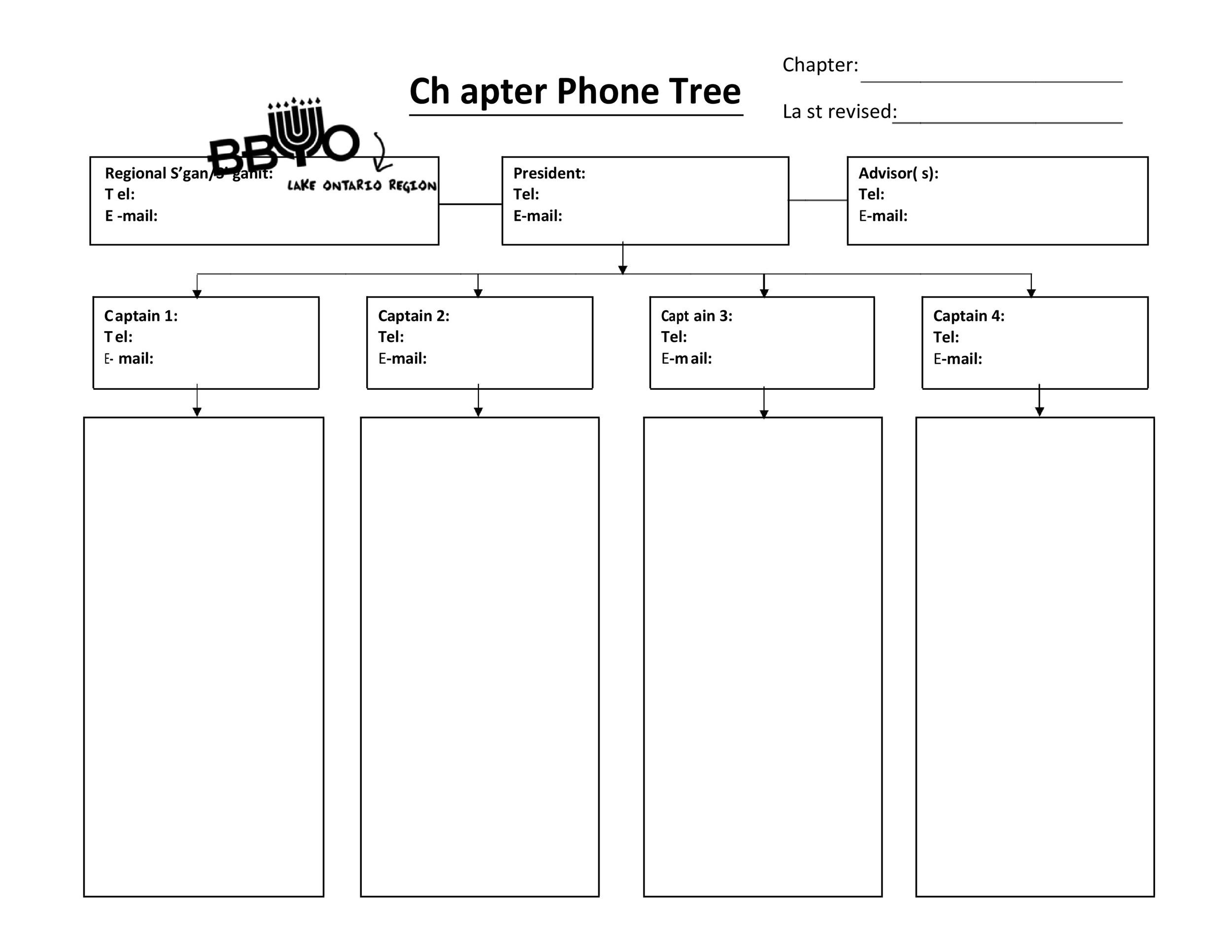 Free phone tree template 14