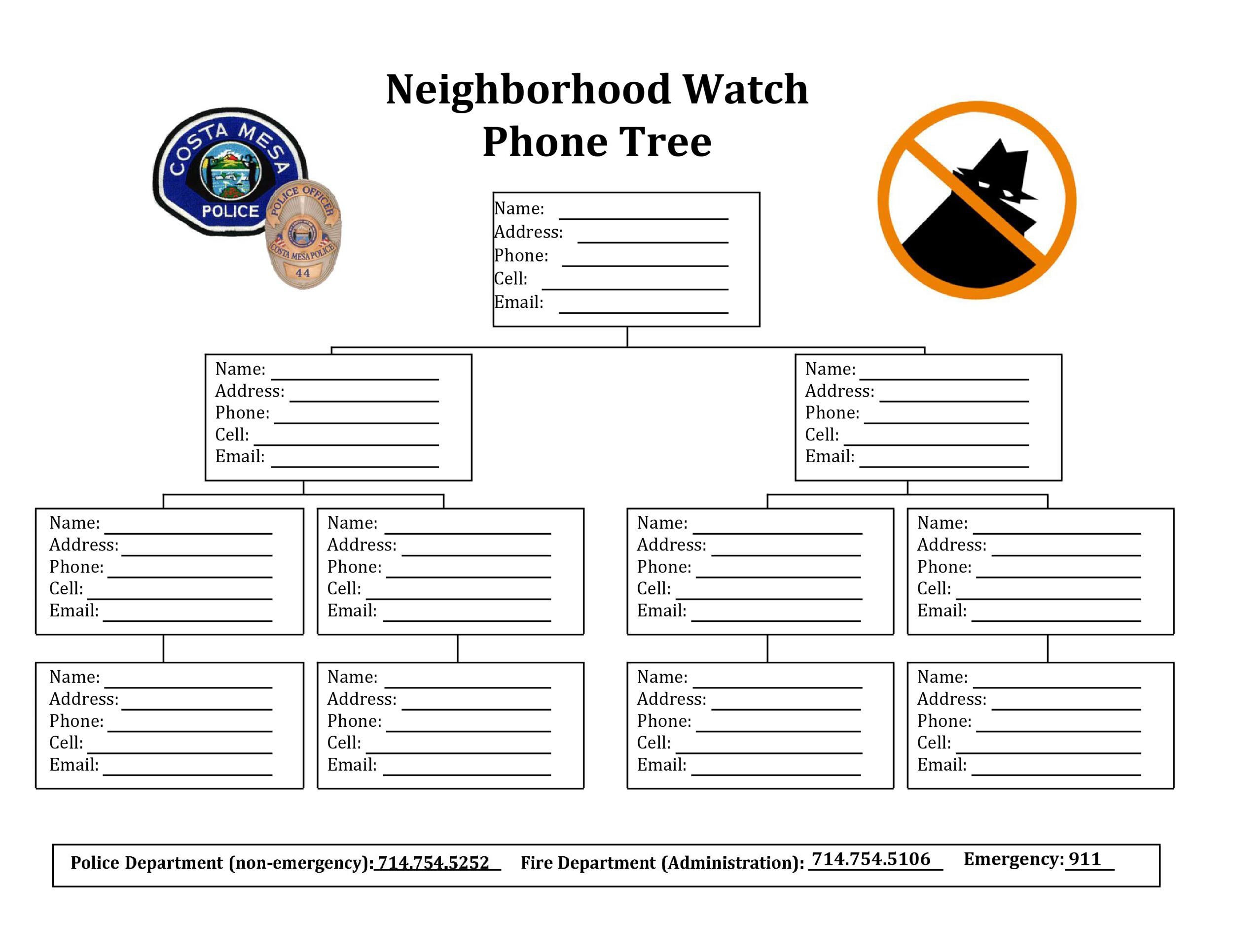 Free phone tree template 24