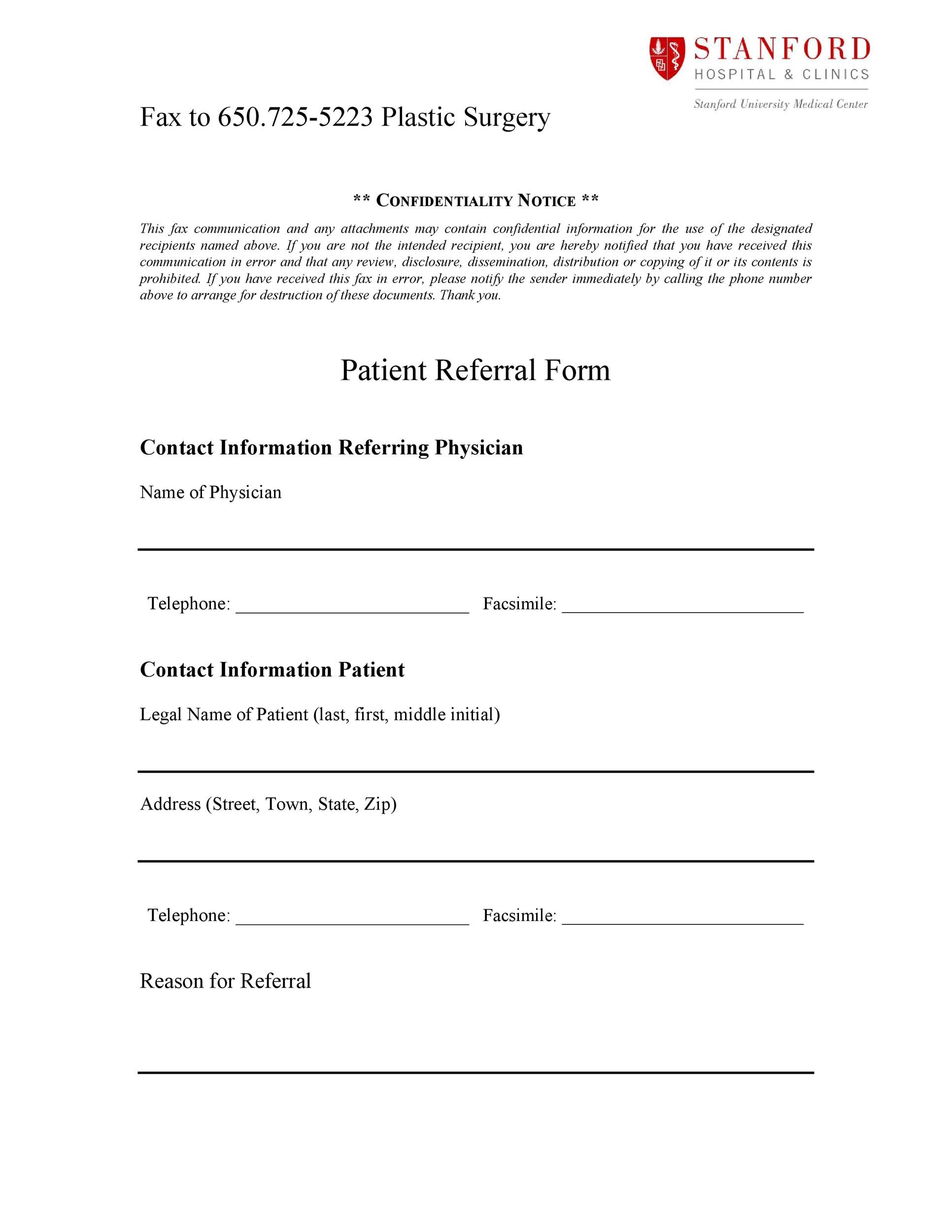 Free referral form template 29