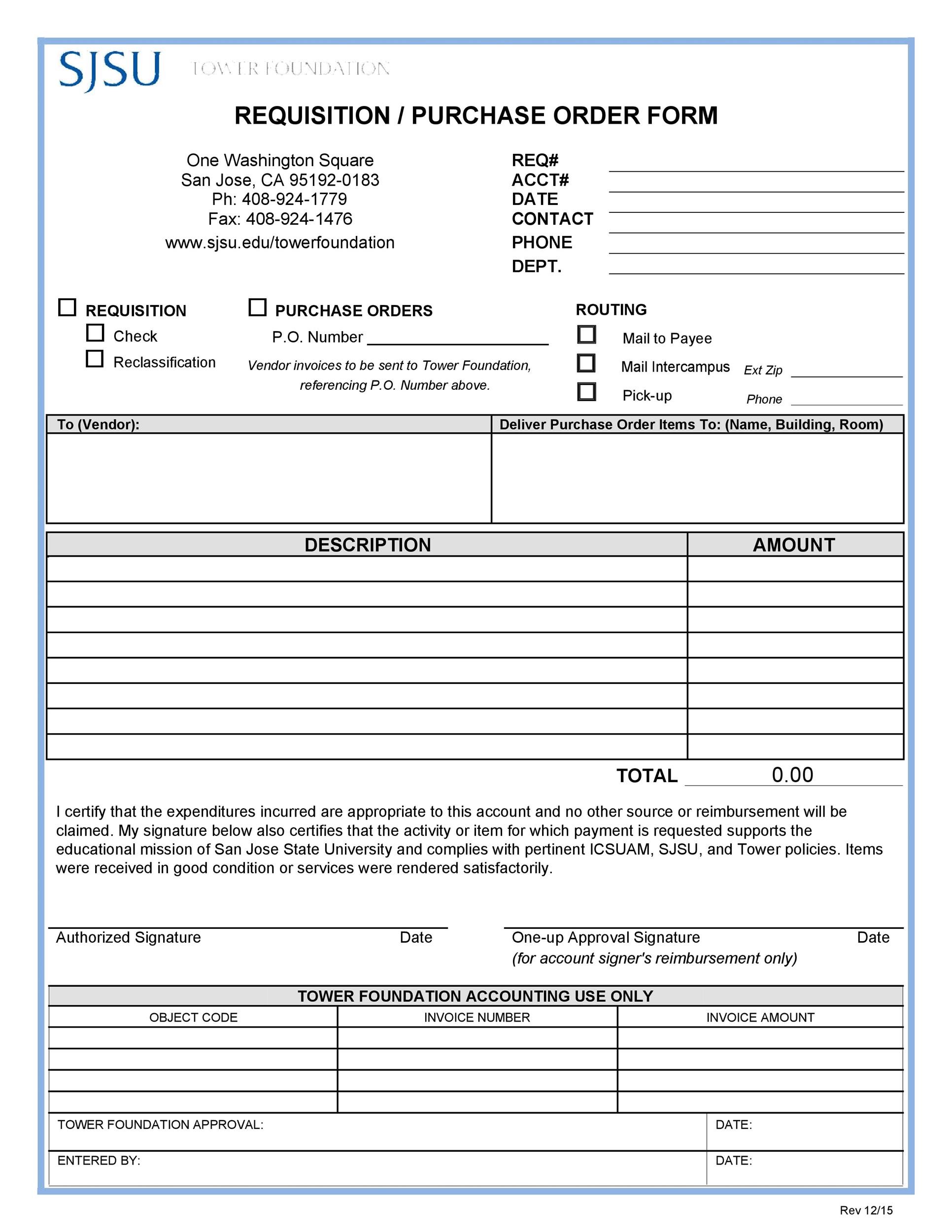 Free requisition form 14