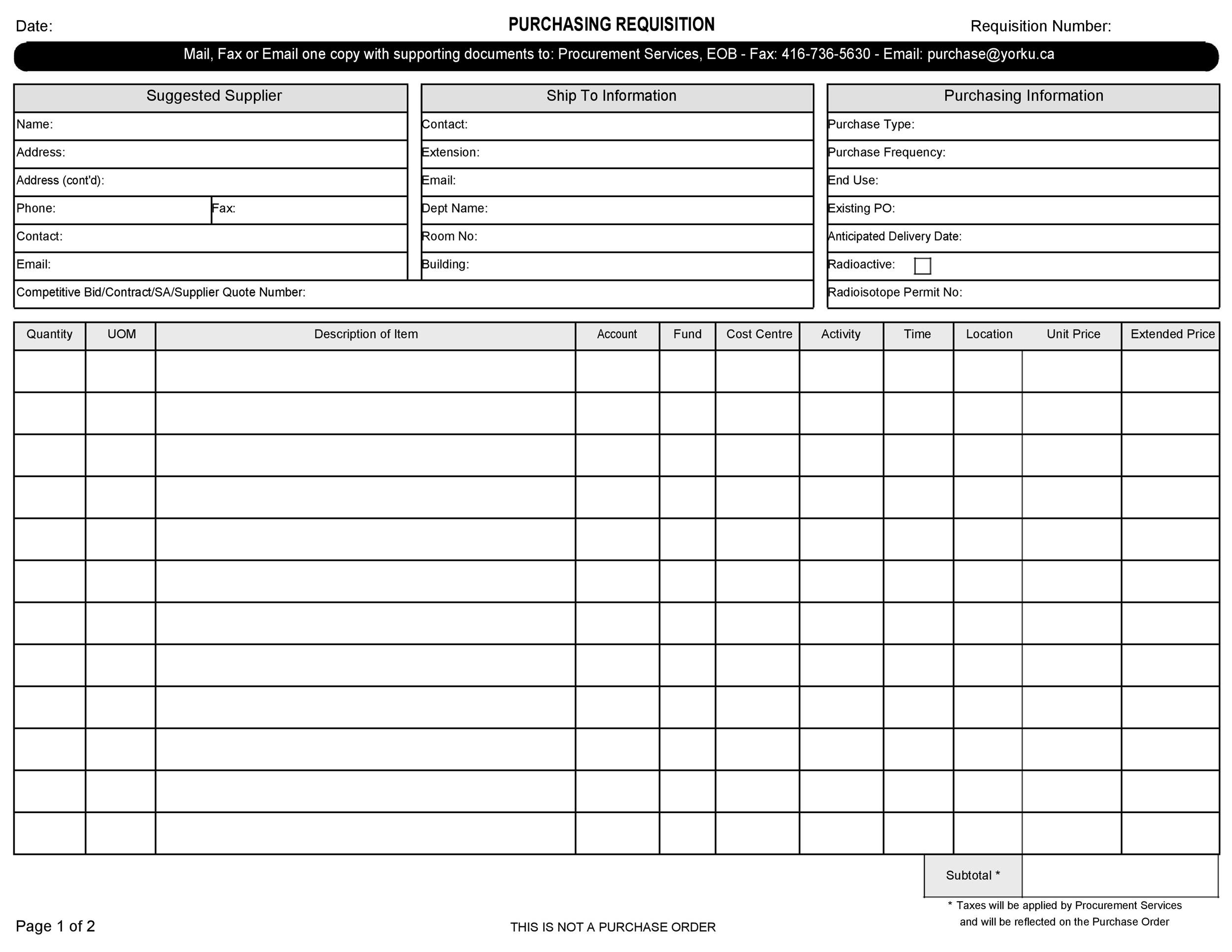 Free requisition form 16