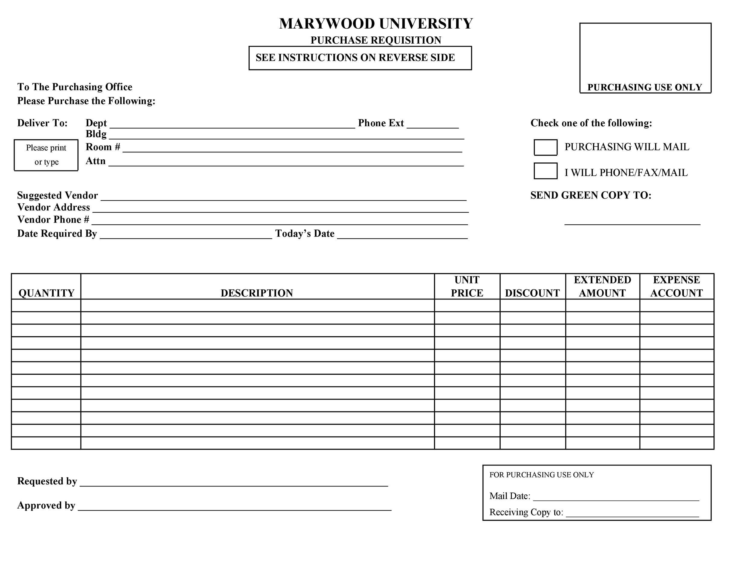 Free requisition form 35