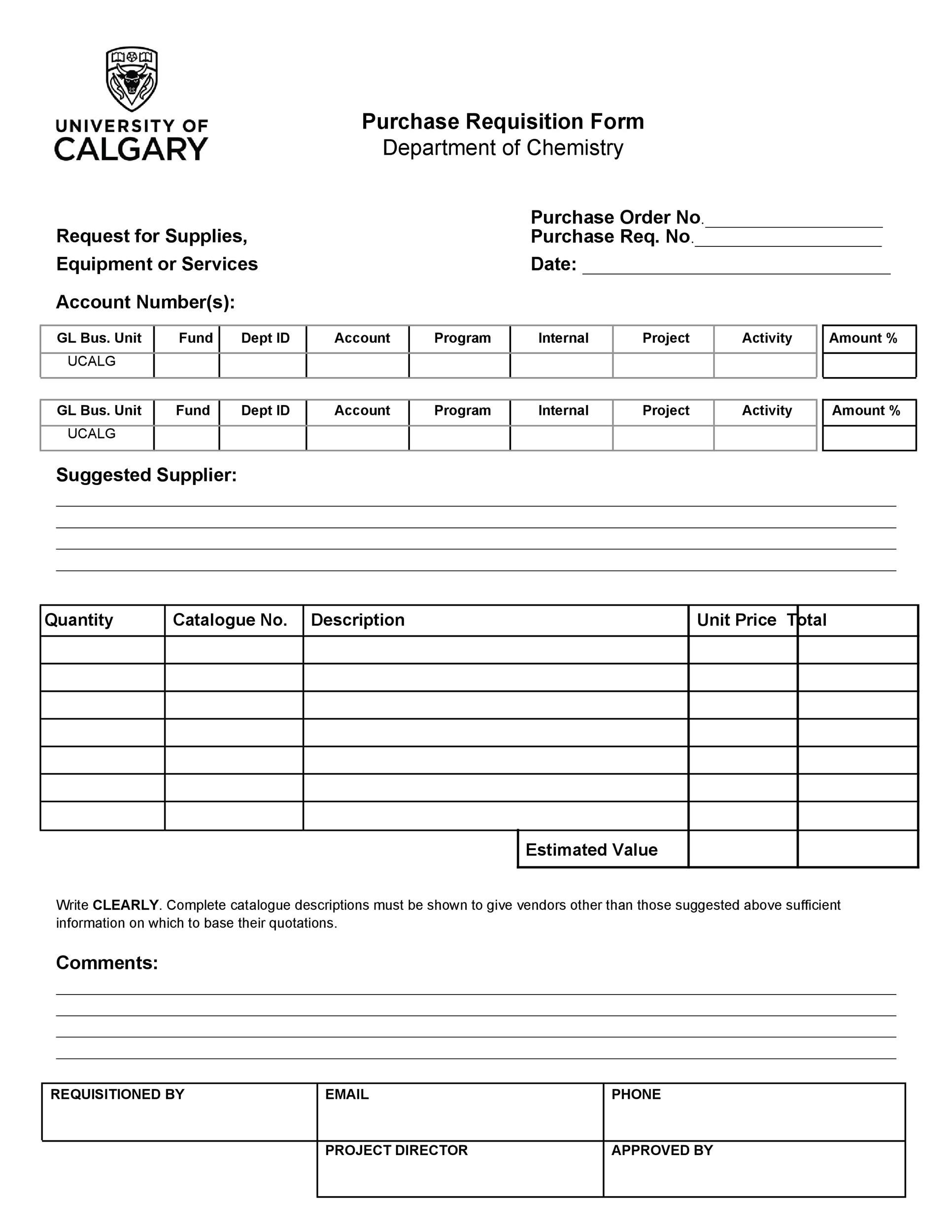 Free requisition form 37