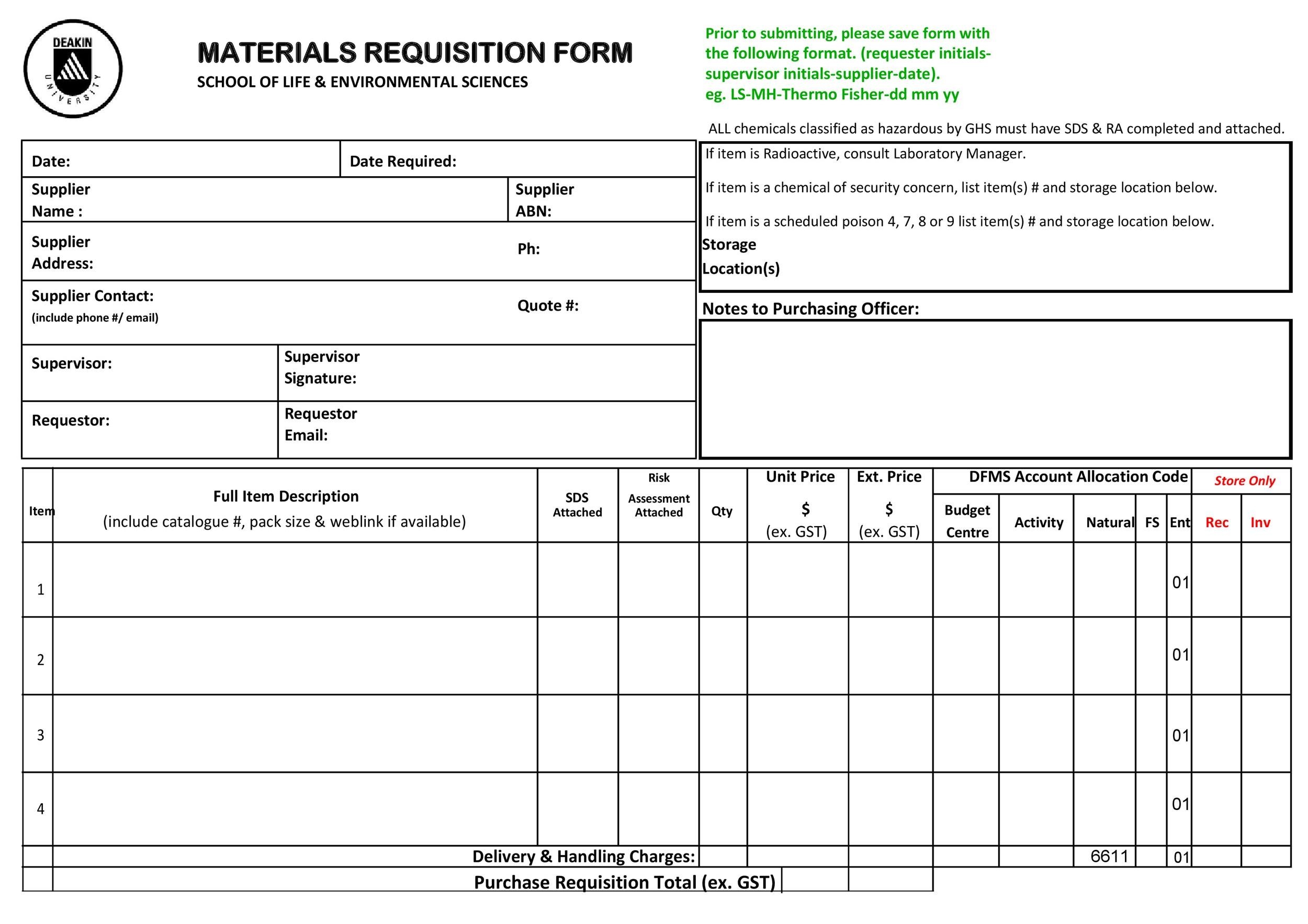 Free requisition form 41