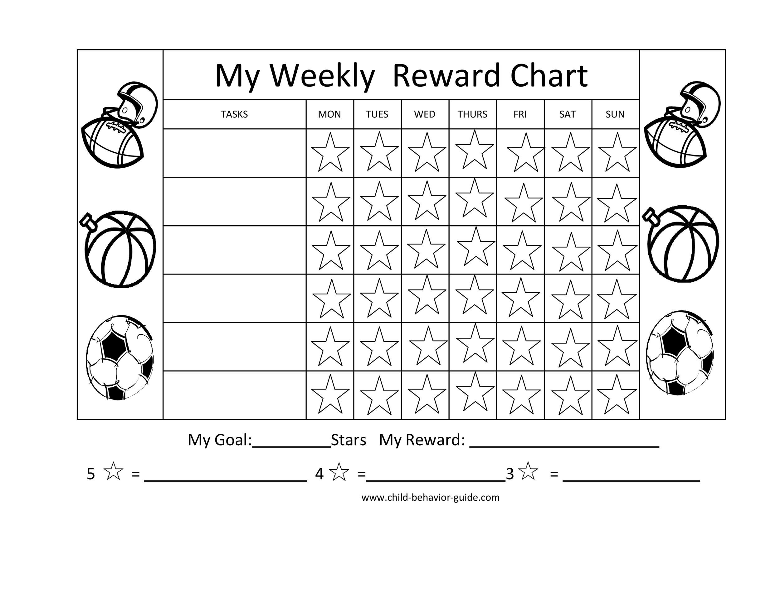 Reward Chart Printable Pdf