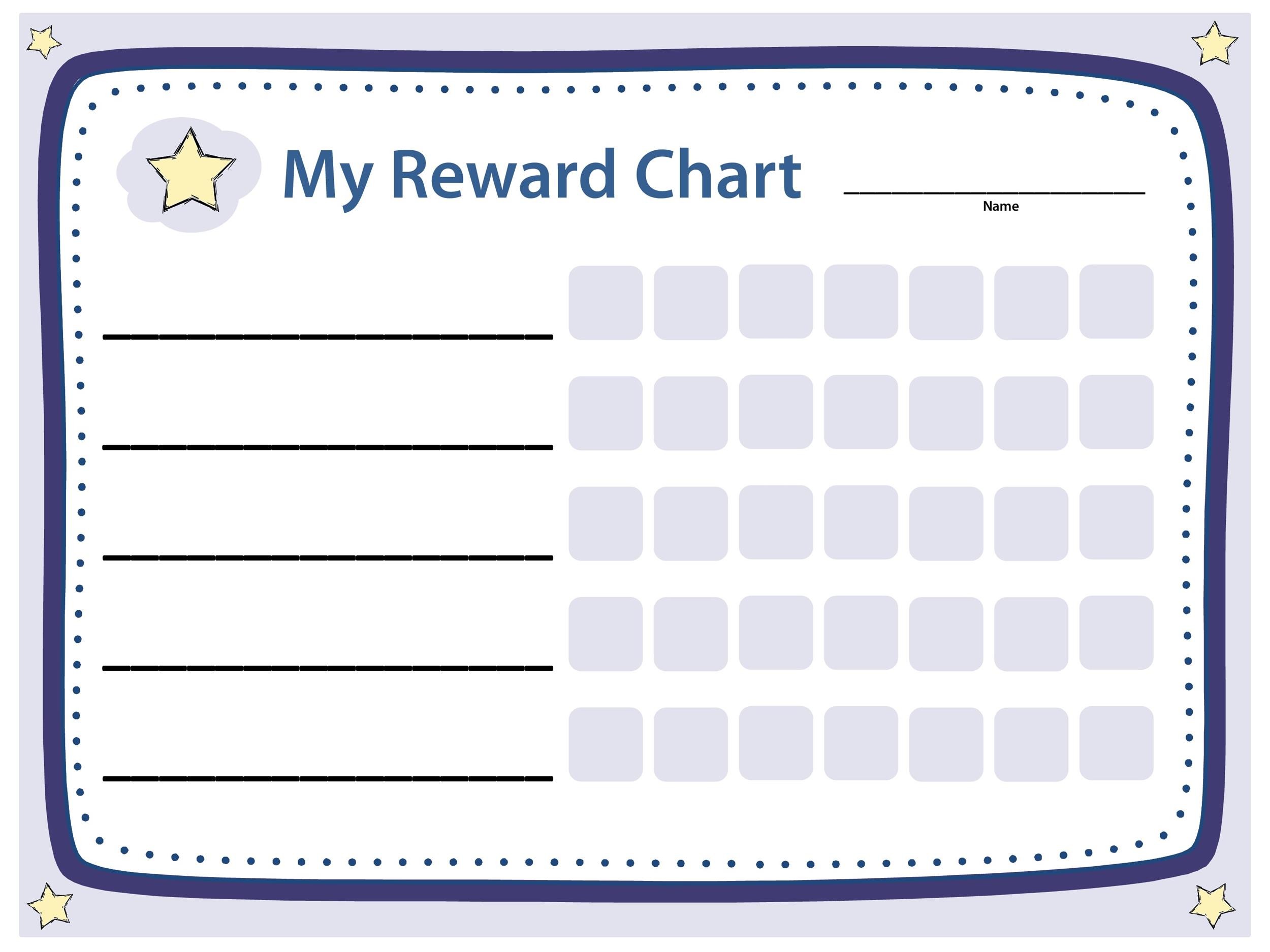 44 Printable Reward Charts for Kids (PDF, Excel & Word)