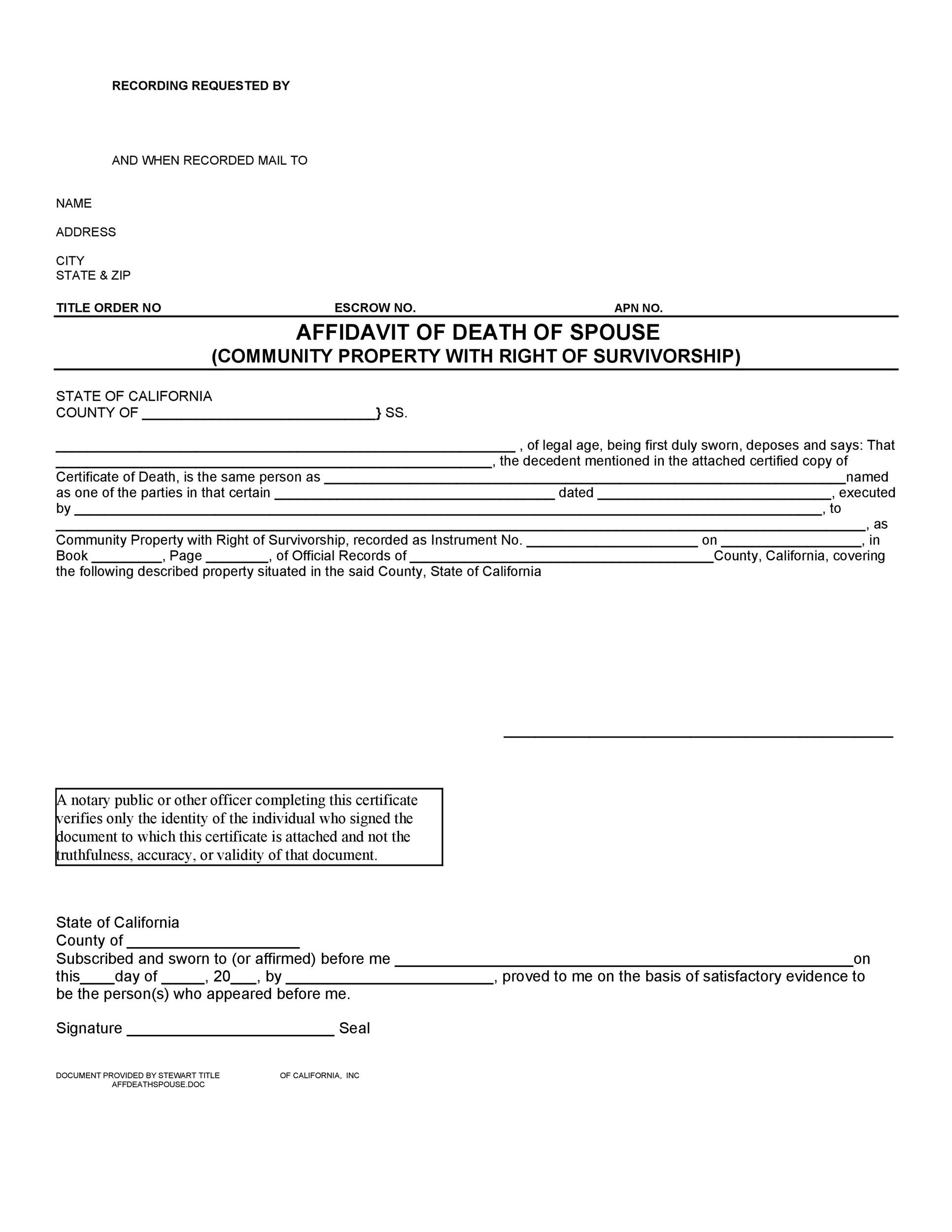 Affidavit Of Death Sample Form Fill Out And Sign Prin - vrogue.co