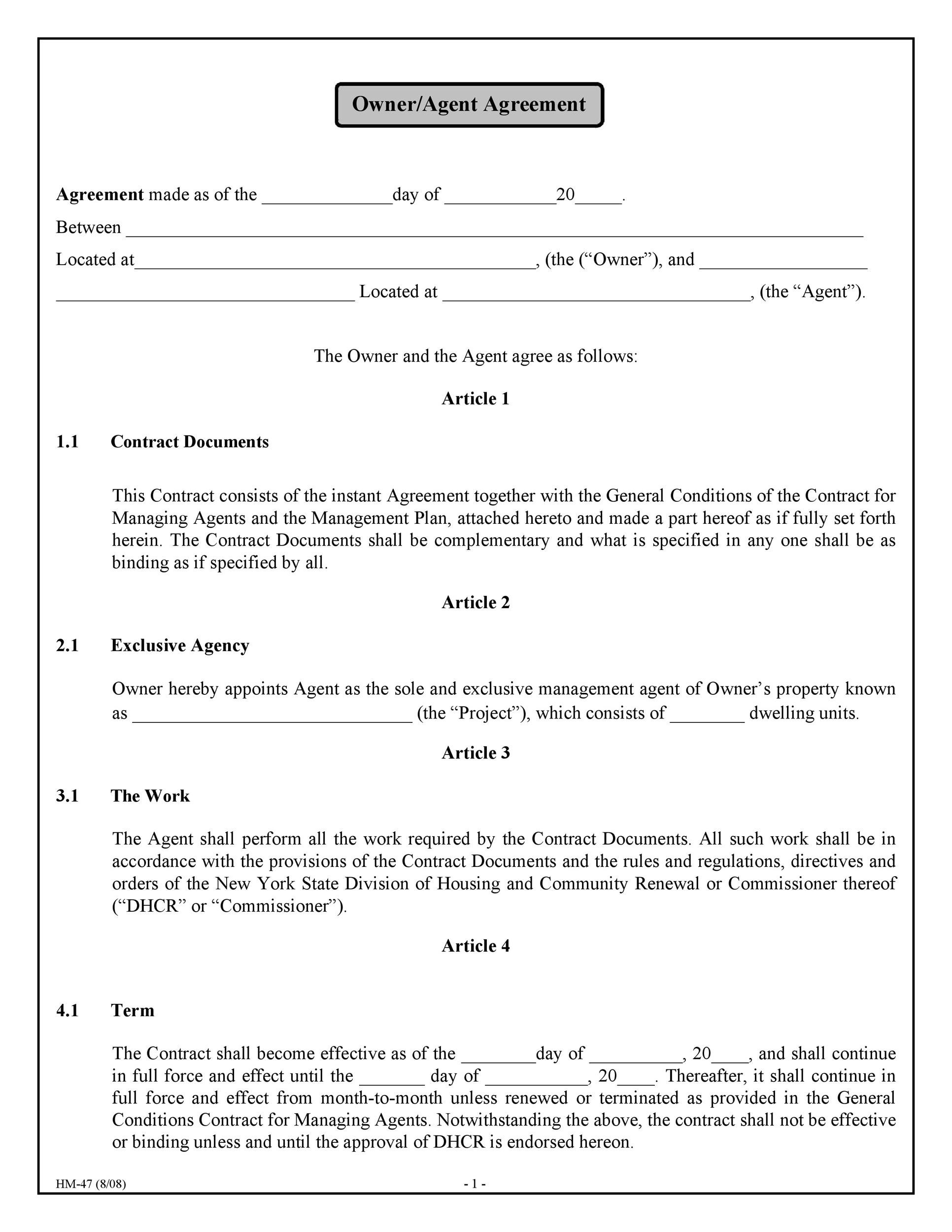 Free agency agreement 46