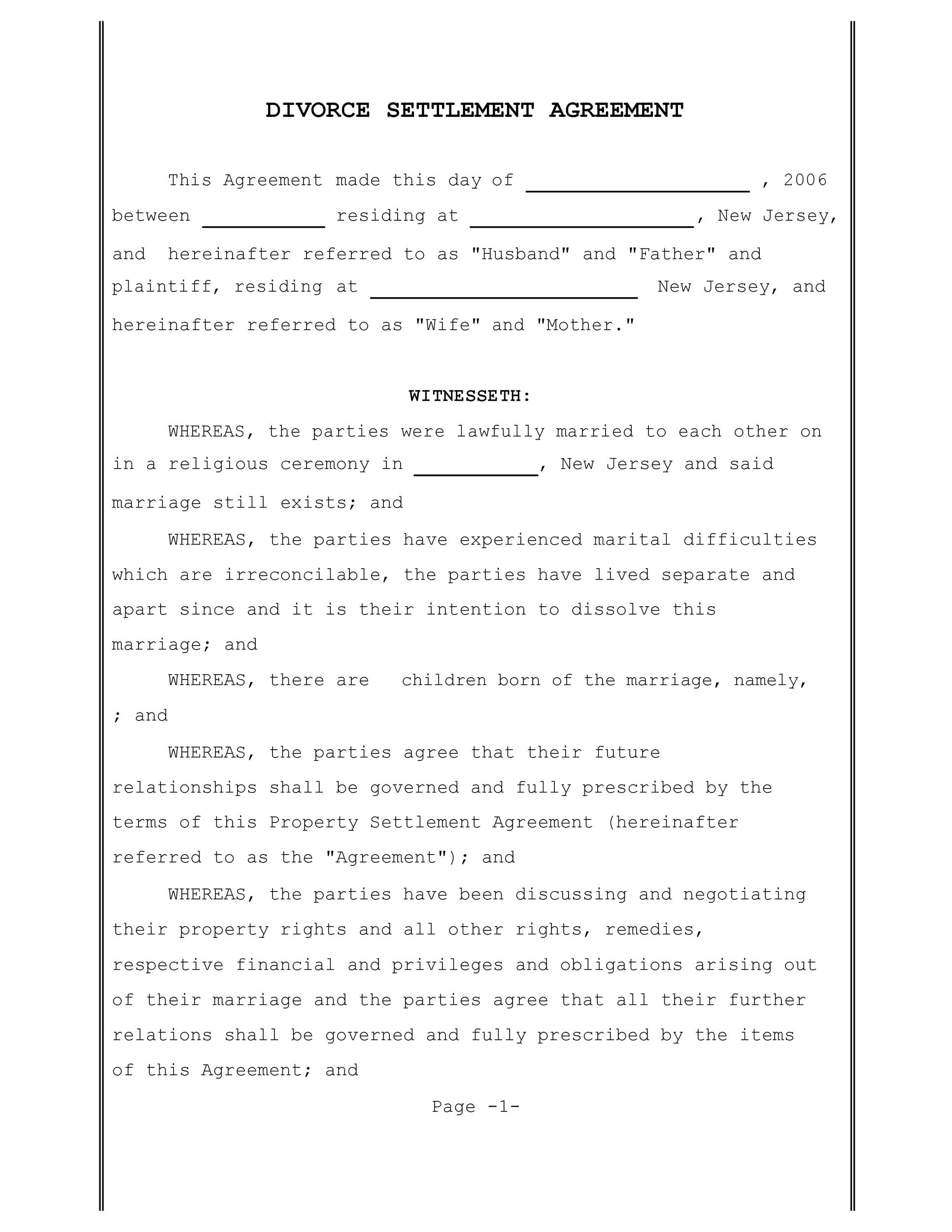 18 Printable Printable Divorce Papers Forms And Templates South African Divorce Papers Pdf
