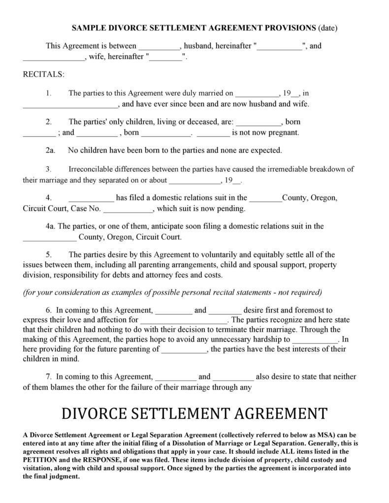 42-printable-divorce-agreement-templates-word