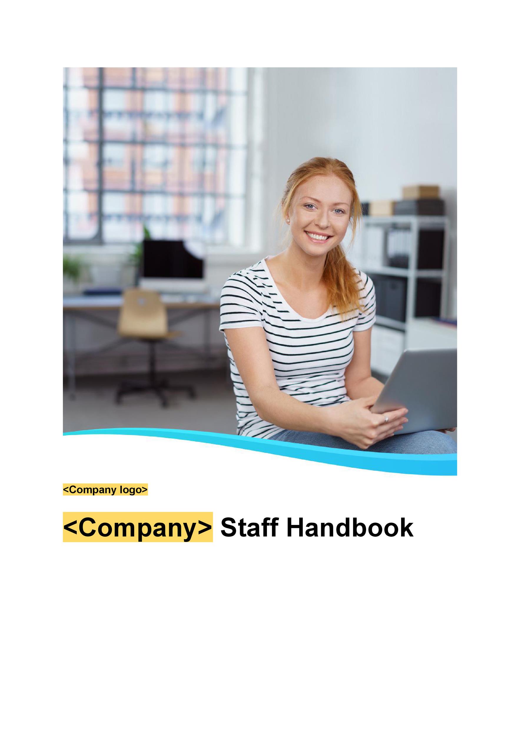 Free employee handbook template 11