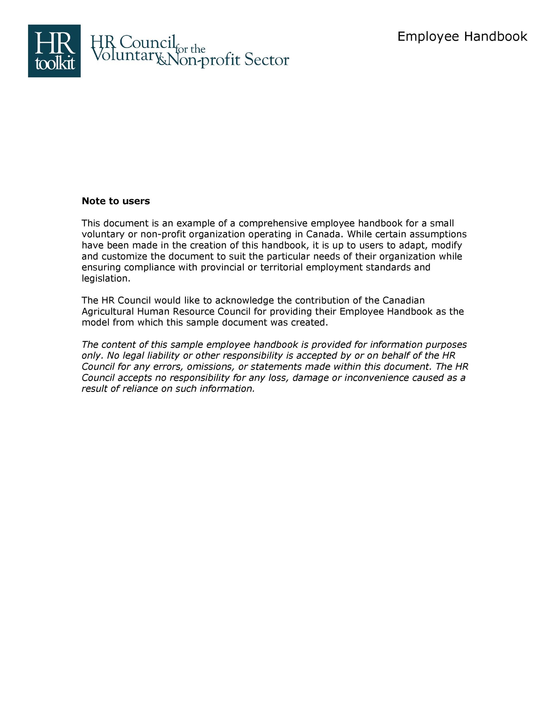 42 Best Employee Handbook Templates Examples TemplateLab