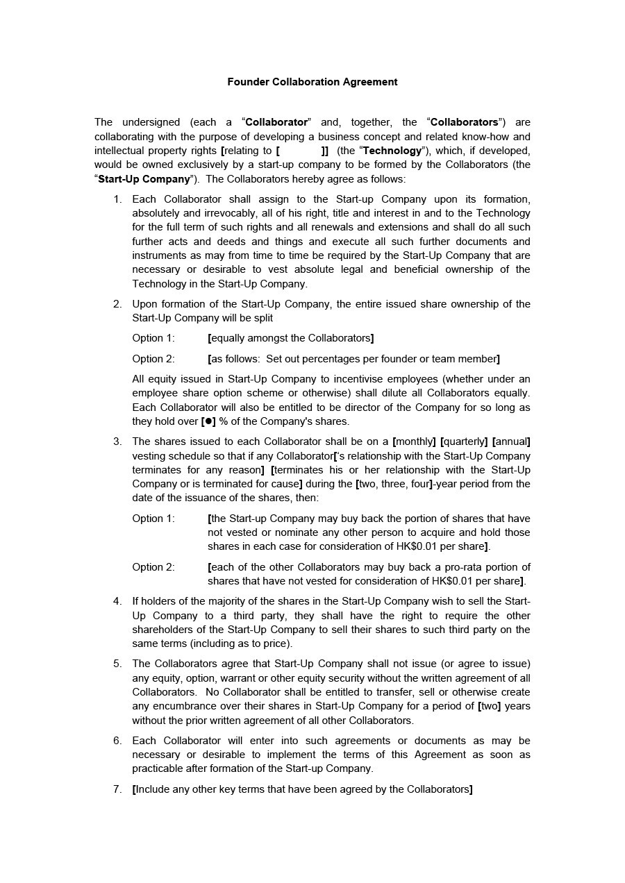 Free founders agreement 02