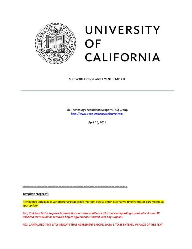 50 Professional License Agreement Templates ᐅ TemplateLab