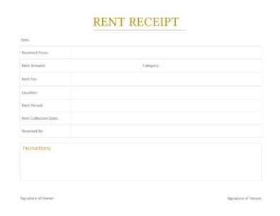 49 printable rent receipts free templates templatelab