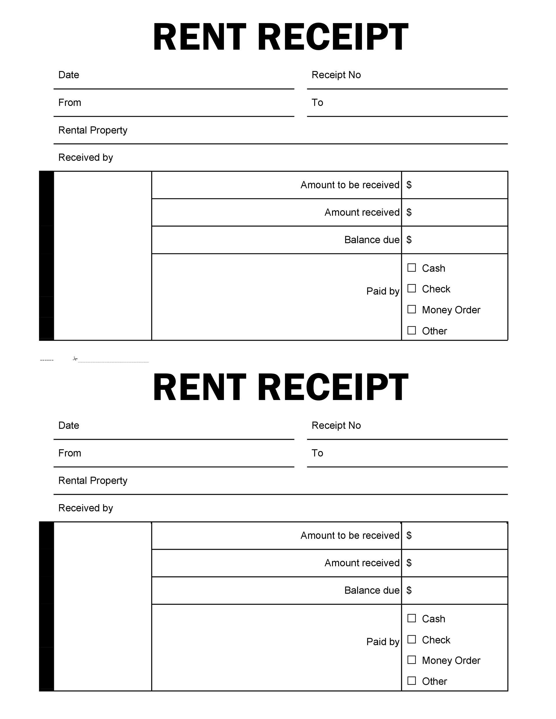 Free rent receipt 26