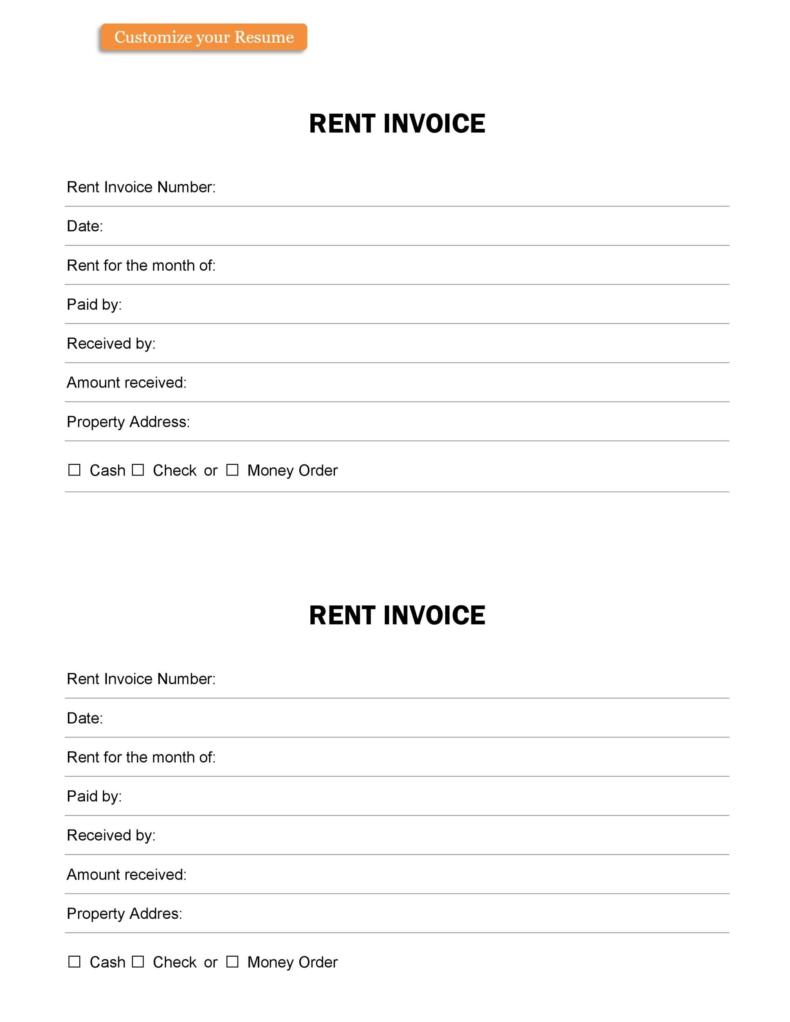 49 printable rent receipts free templates templatelab