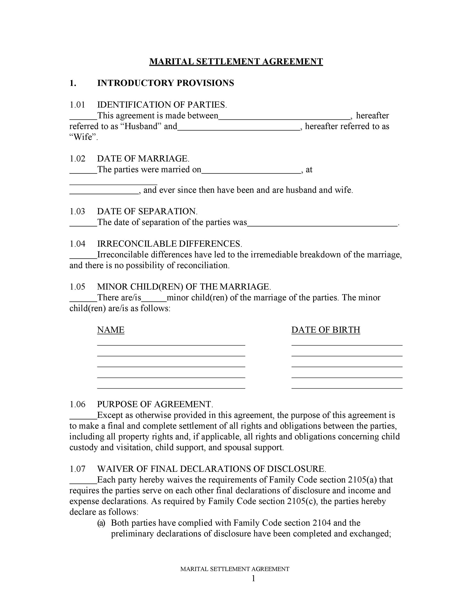 Settlement Agreement Template Word