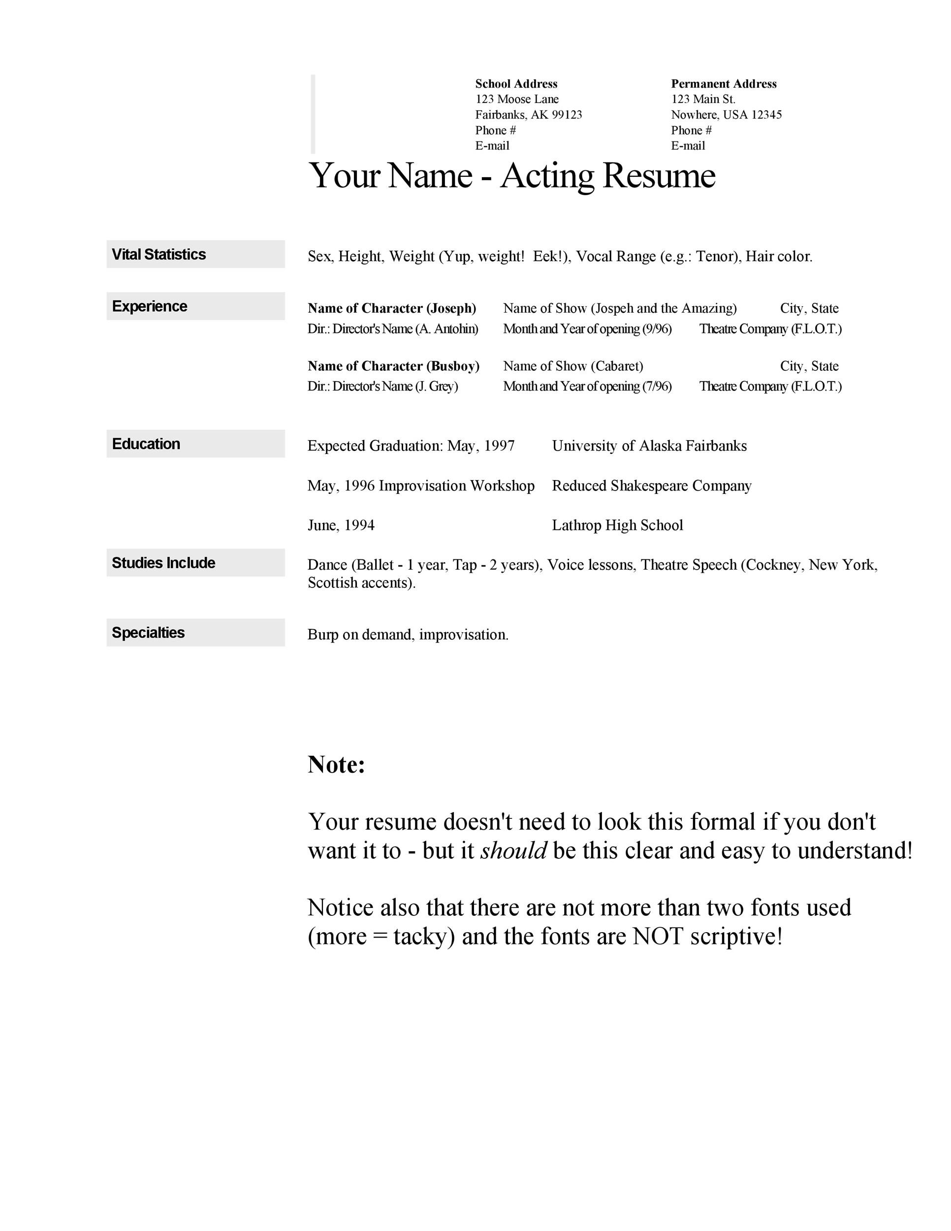 theater-resume-template-google-docs