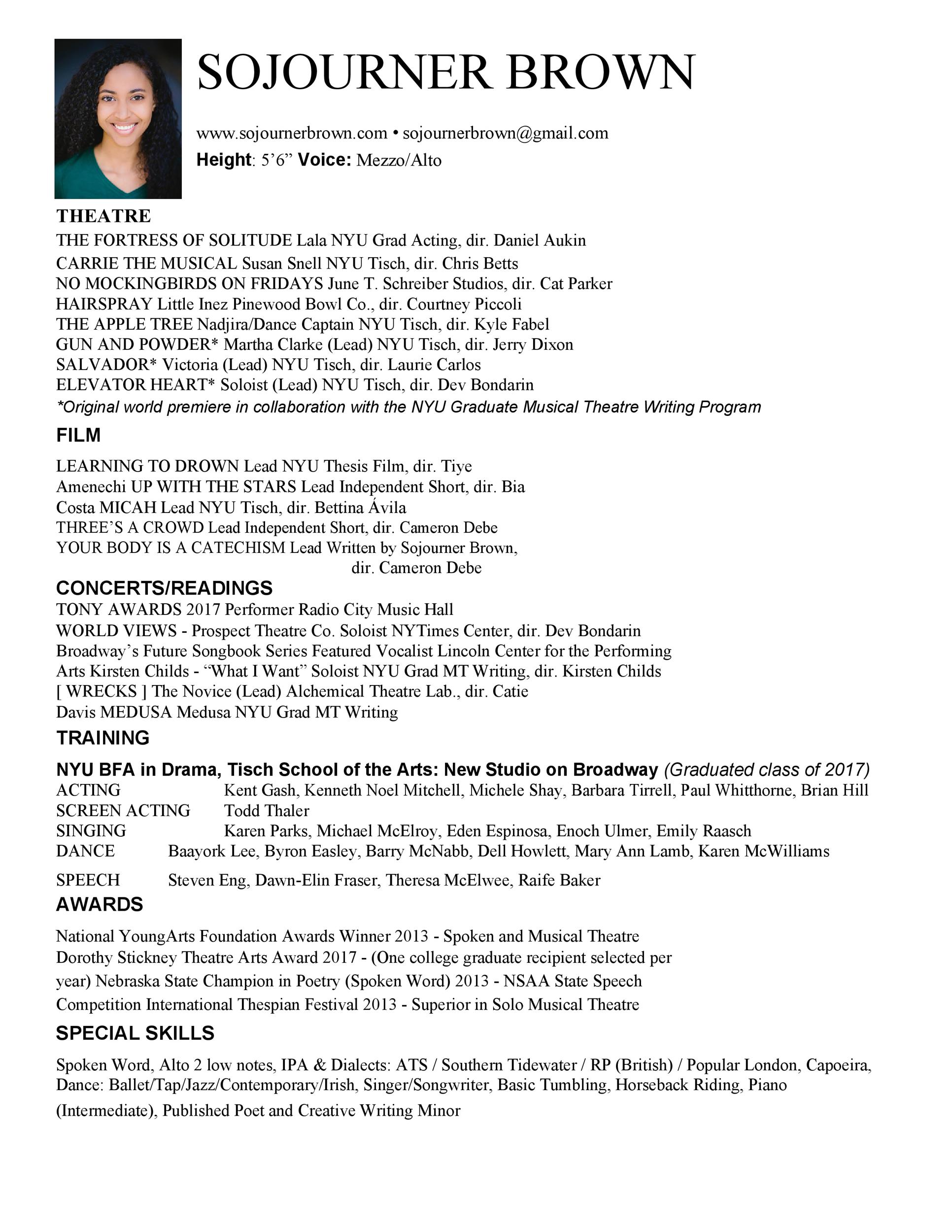 Free acting resume template 33