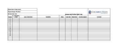 49 Great Action Item Templates (MS Word & Excel) ᐅ TemplateLab