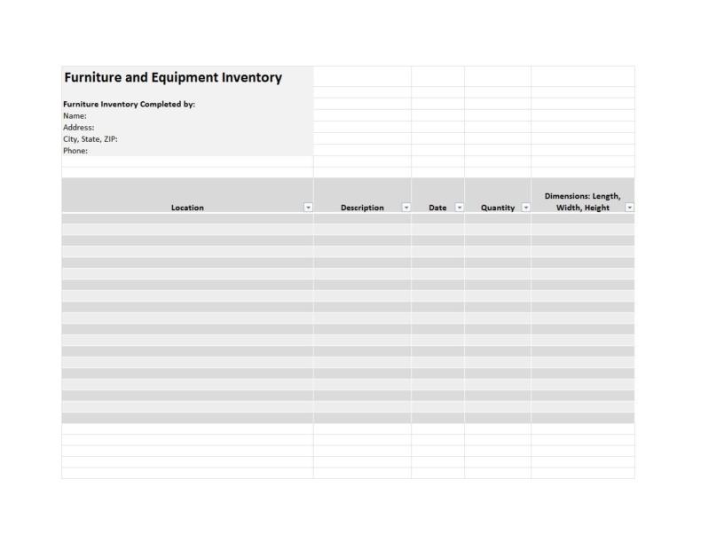 48 Useful Asset List Templates (Personal, Business etc.) ᐅ TemplateLab