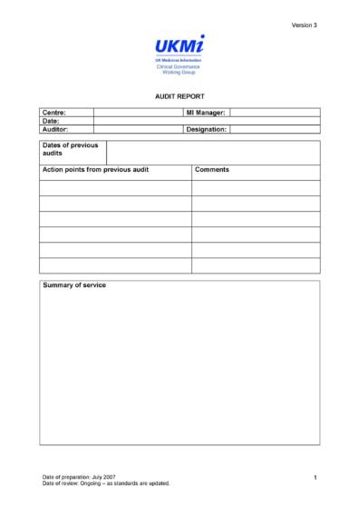 50 Free Audit Report Templates (Internal Audit Reports) ᐅ TemplateLab